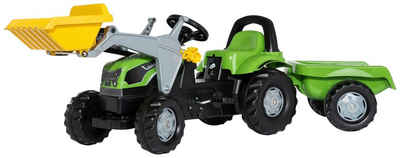 rolly toys® Tretfahrzeug Deutz 5115 G, Traktor mit Trailer und Lader