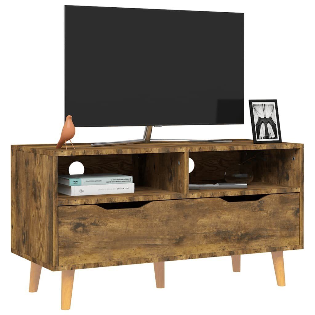 vidaXL Räuchereiche 90x40x48,5 TV-Schrank cm TV-Schrank Holzwerkstoff (1-St)