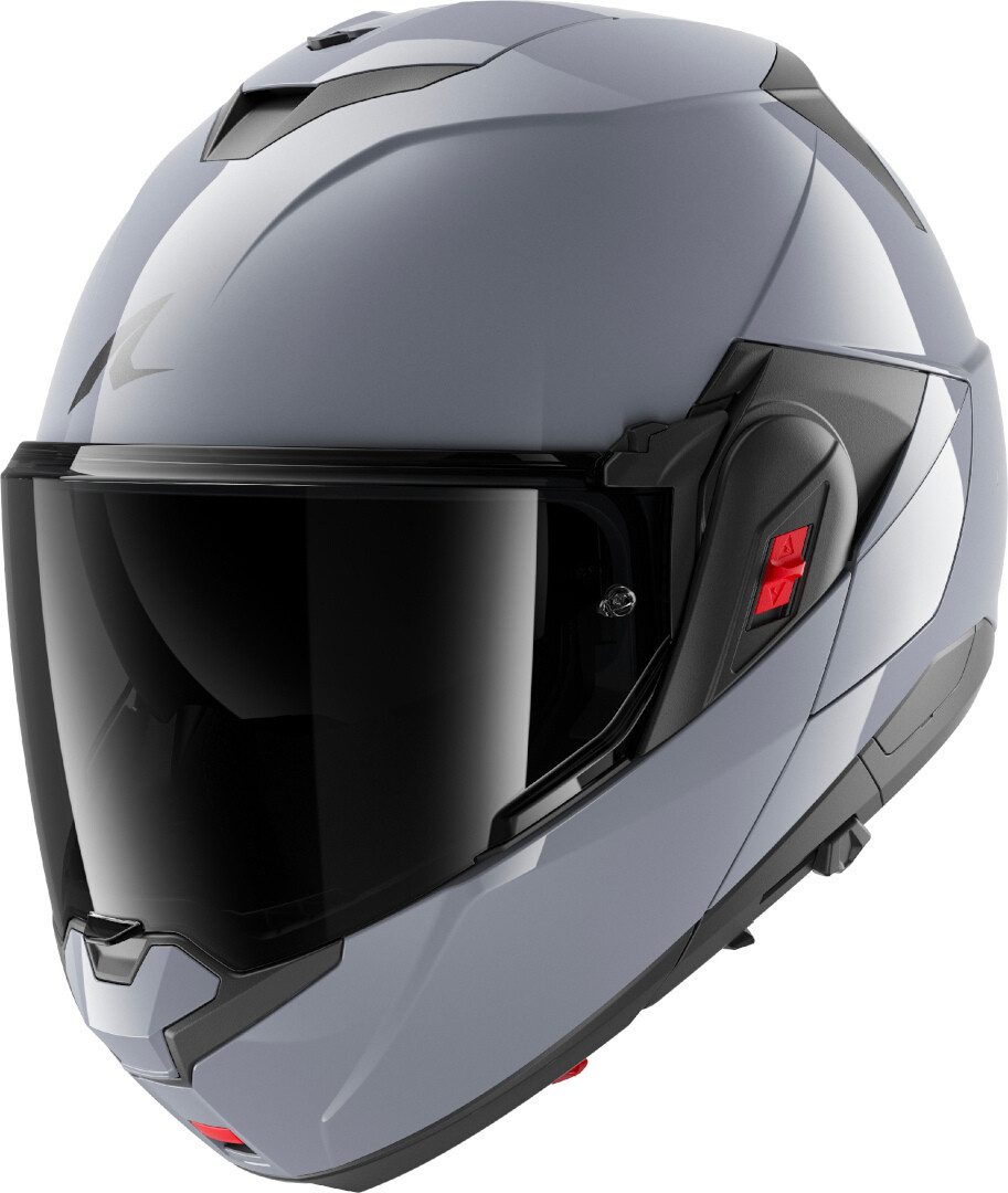 Shark Motorradhelm Oxo Dark Shadow Klapphelm, integriertes Sonnenvisier