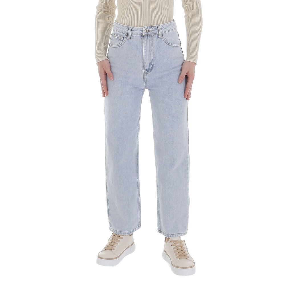 Straight-Jeans Damen Freizeit