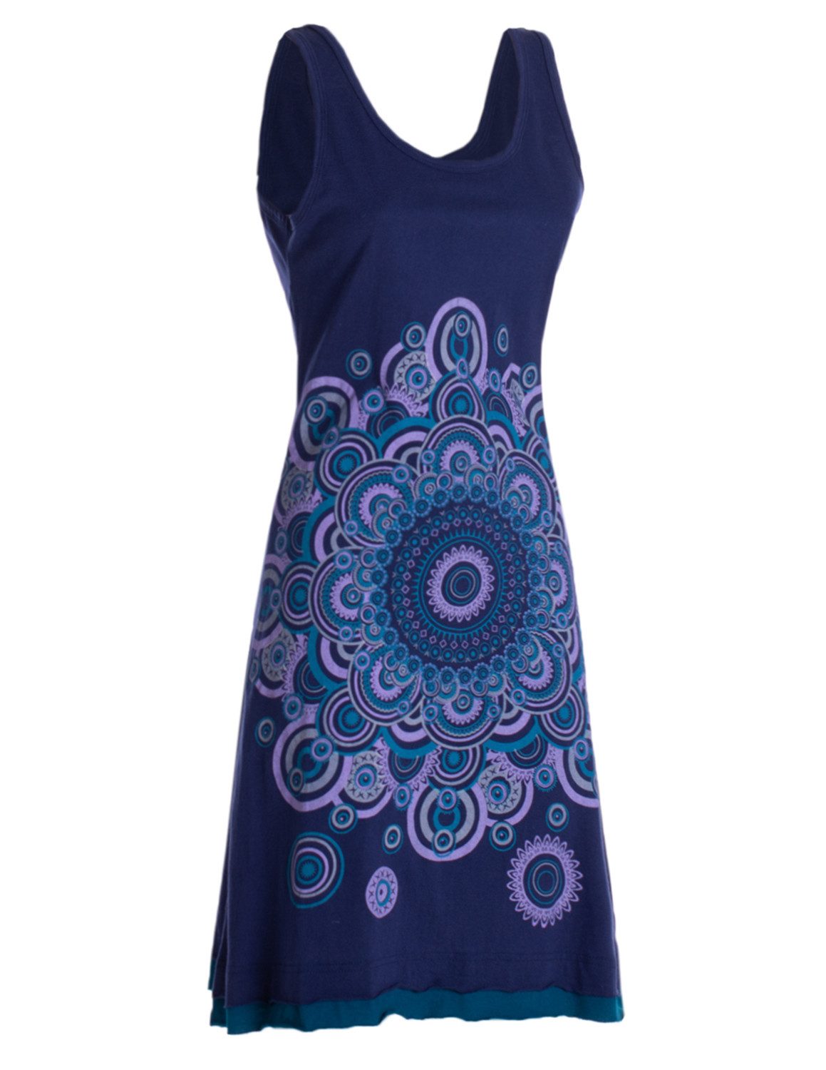 Vishes Sommerkleid Trägerkleid Hippie Mandala Print Baumwolle Alternative Mode, Boho, Hippie, Ethno, Festival – Bild 4 von 4