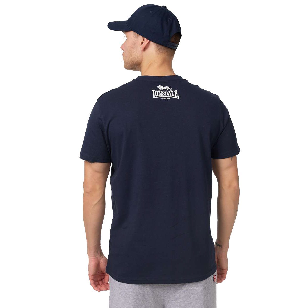 T-Shirt Herren T-Shirt 3XL Lonsdale Logo (1-tlg) navy Lonsdale