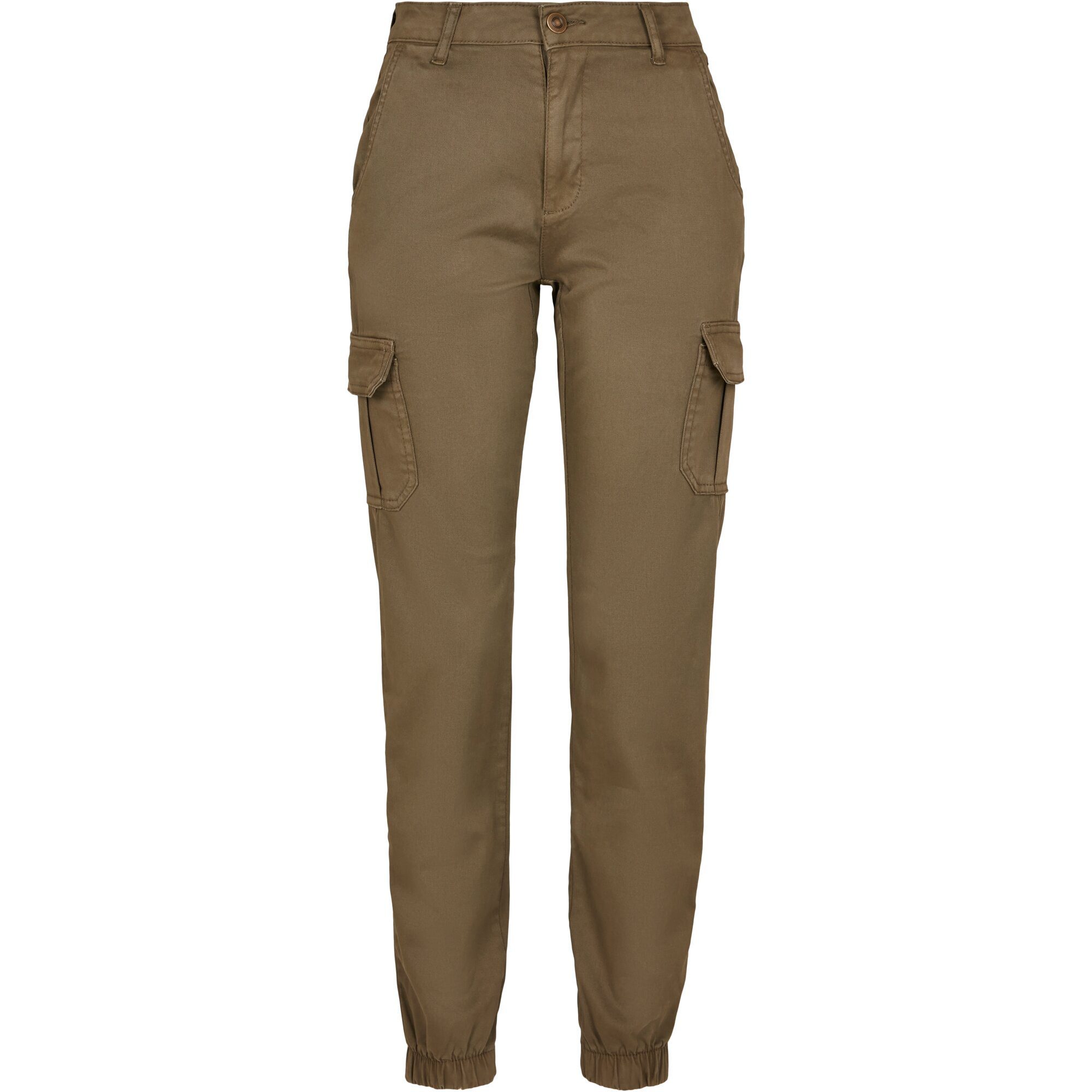 URBAN CLASSICS Cargohose "Urban Classics Damen Ladies High Waist Cargo Pant günstig online kaufen