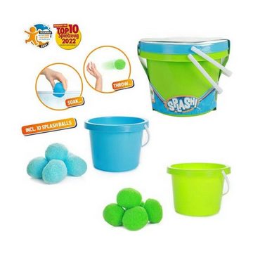 Toi-Toys Badespielzeug SPLASH Super Splashbällekampf (2 Eimer + 10 Bälle), wiederverwendbar und nachhaltig