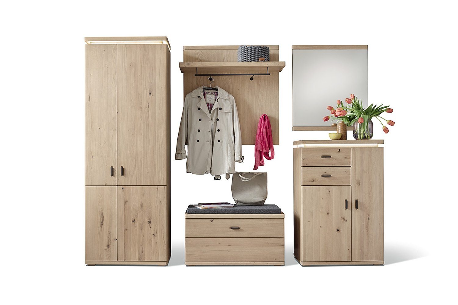 MCA furniture Шкафы-Set 260 x 204 x 38 cm (B/H/T), (5-St)