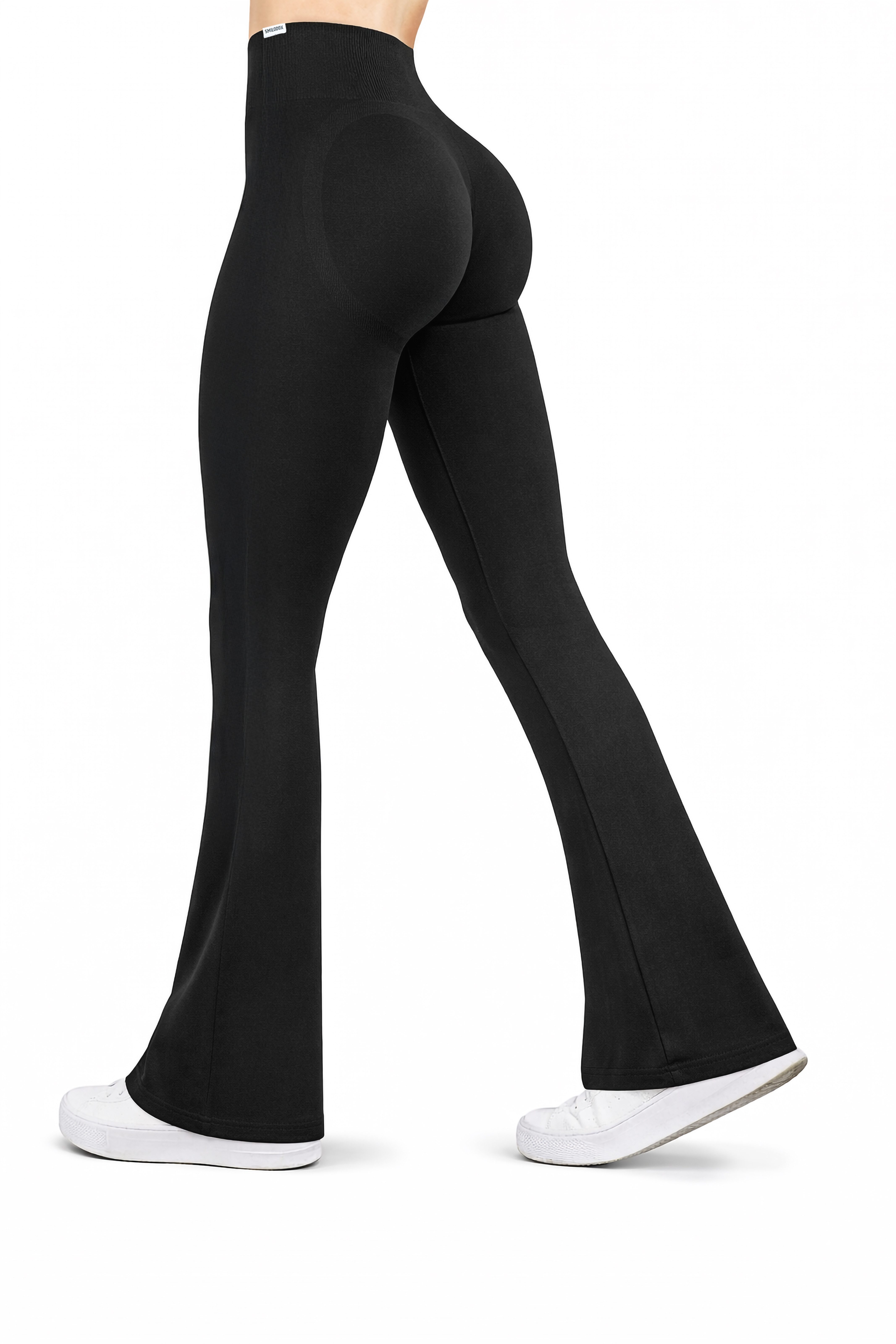 Smilodox Leggings Aylin Schlaghose Sportleggings Scrunch Booty Push UP Freizeit Gym Scrunch, High Waist, Push Up, Fitness, Schlaghose