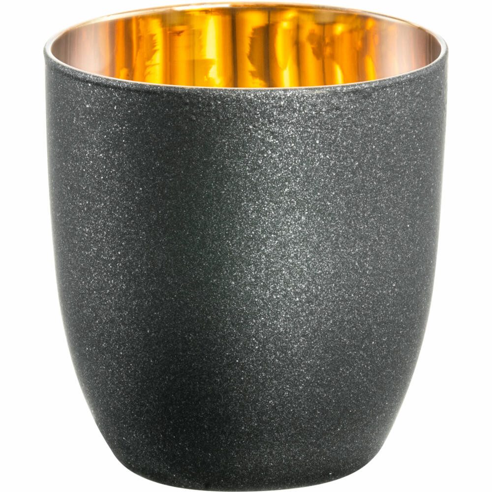 Eisch Espressoglas Cosmo Gold Gold / Schwarz 100 ml, Kristallglas