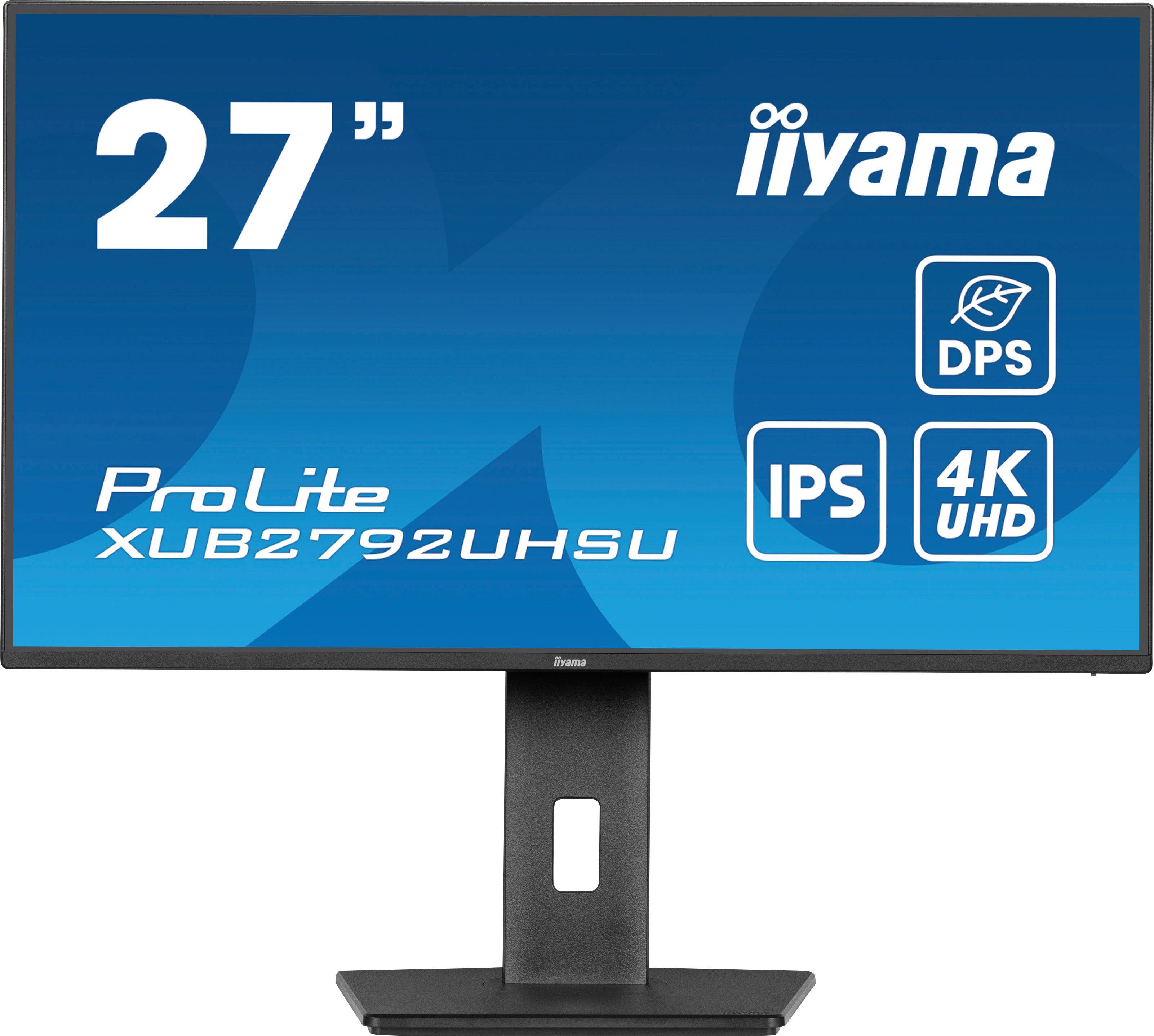 Iiyama XUB2792UHSU-B6 LED-Monitor (69 cm/27 ", 3840 x 2160 px, 4K Ultra HD, 4 ms Reaktionszeit, 60 Hz, IPS)