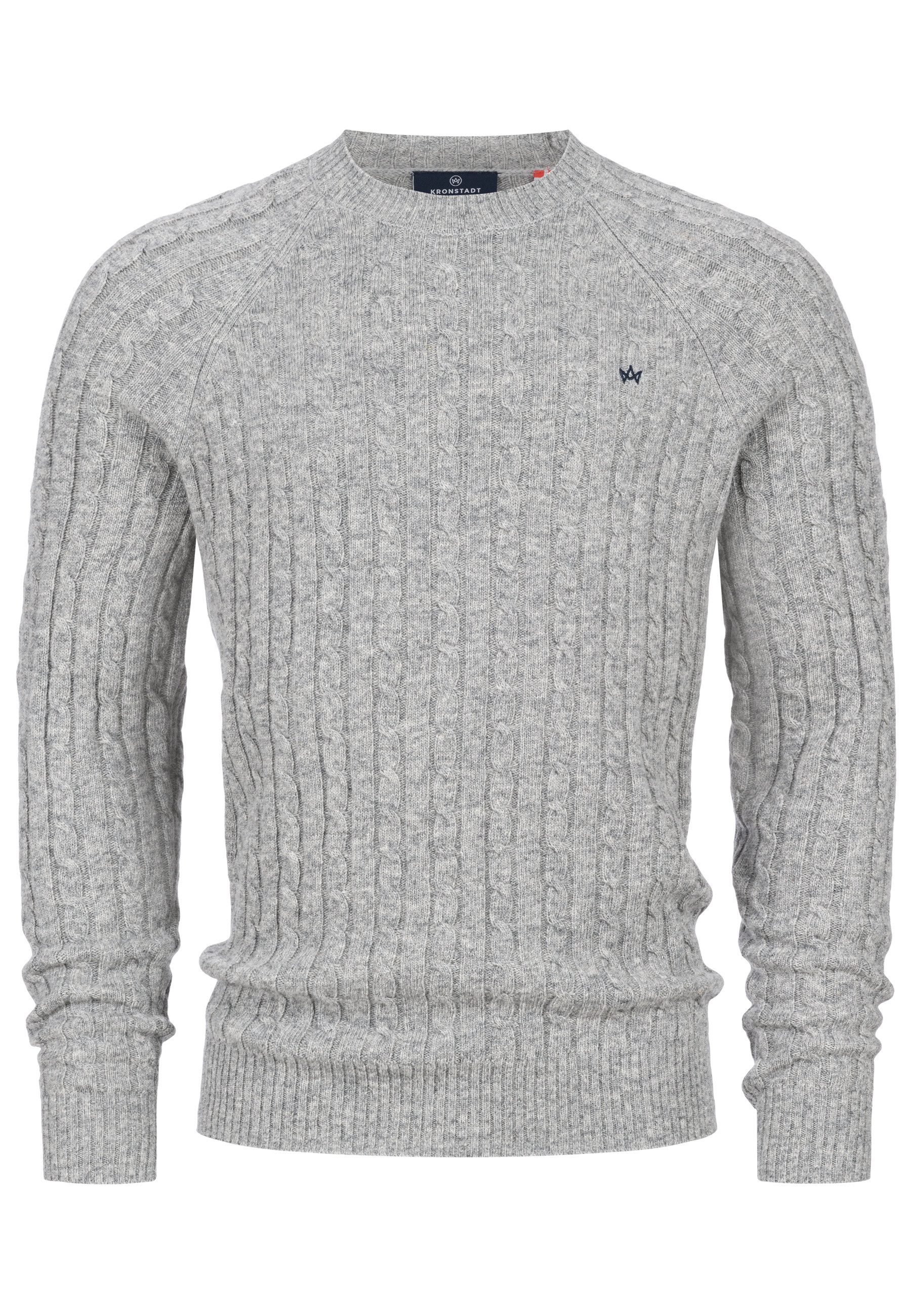 Kronstadt Rundhalspullover Herren KSFlynn Strickpullover Herrenpullover günstig online kaufen