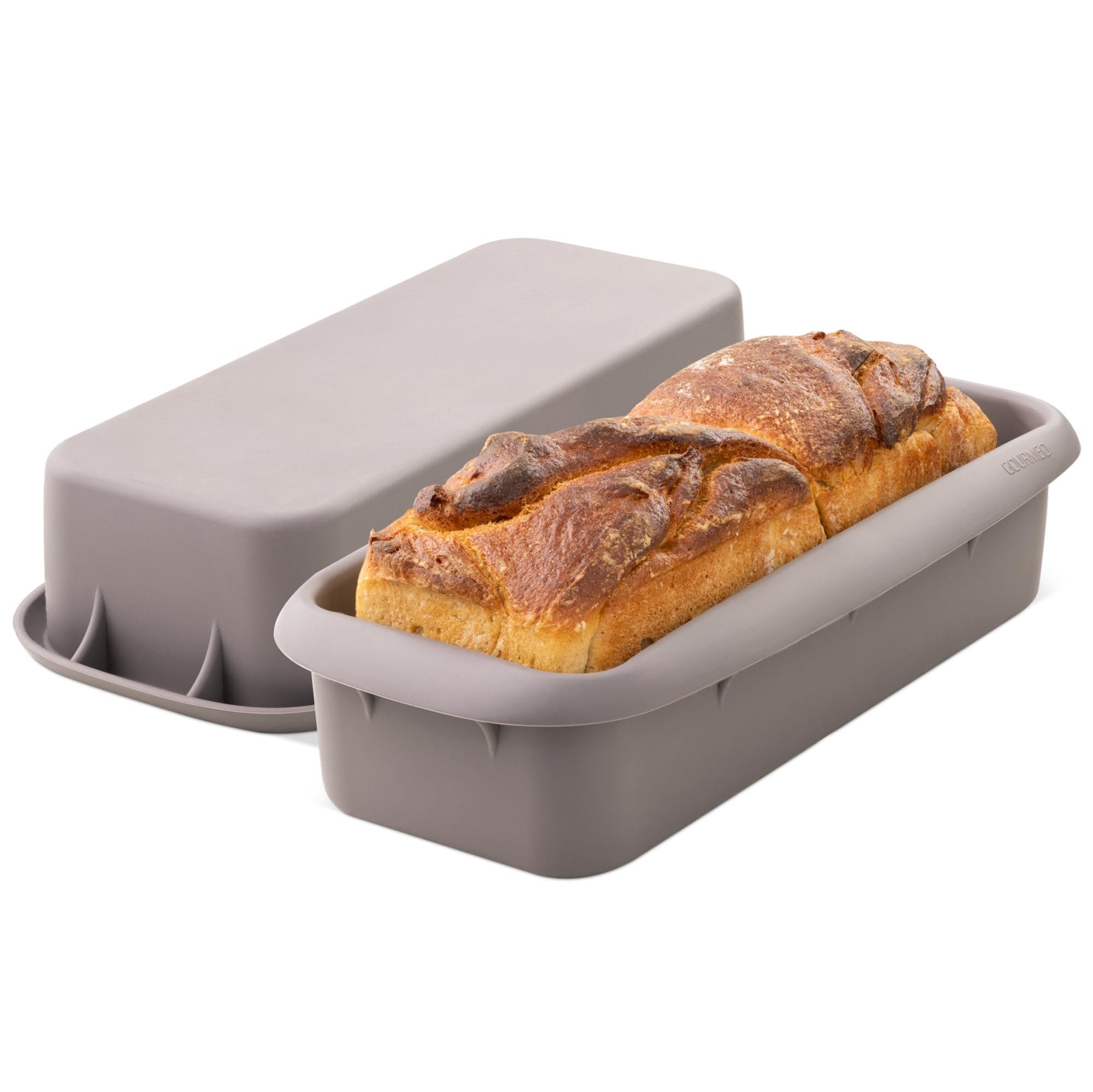 GOURMEO Backform GOURMEO Silikon Kastenform 30 cm Antihaft, Grau