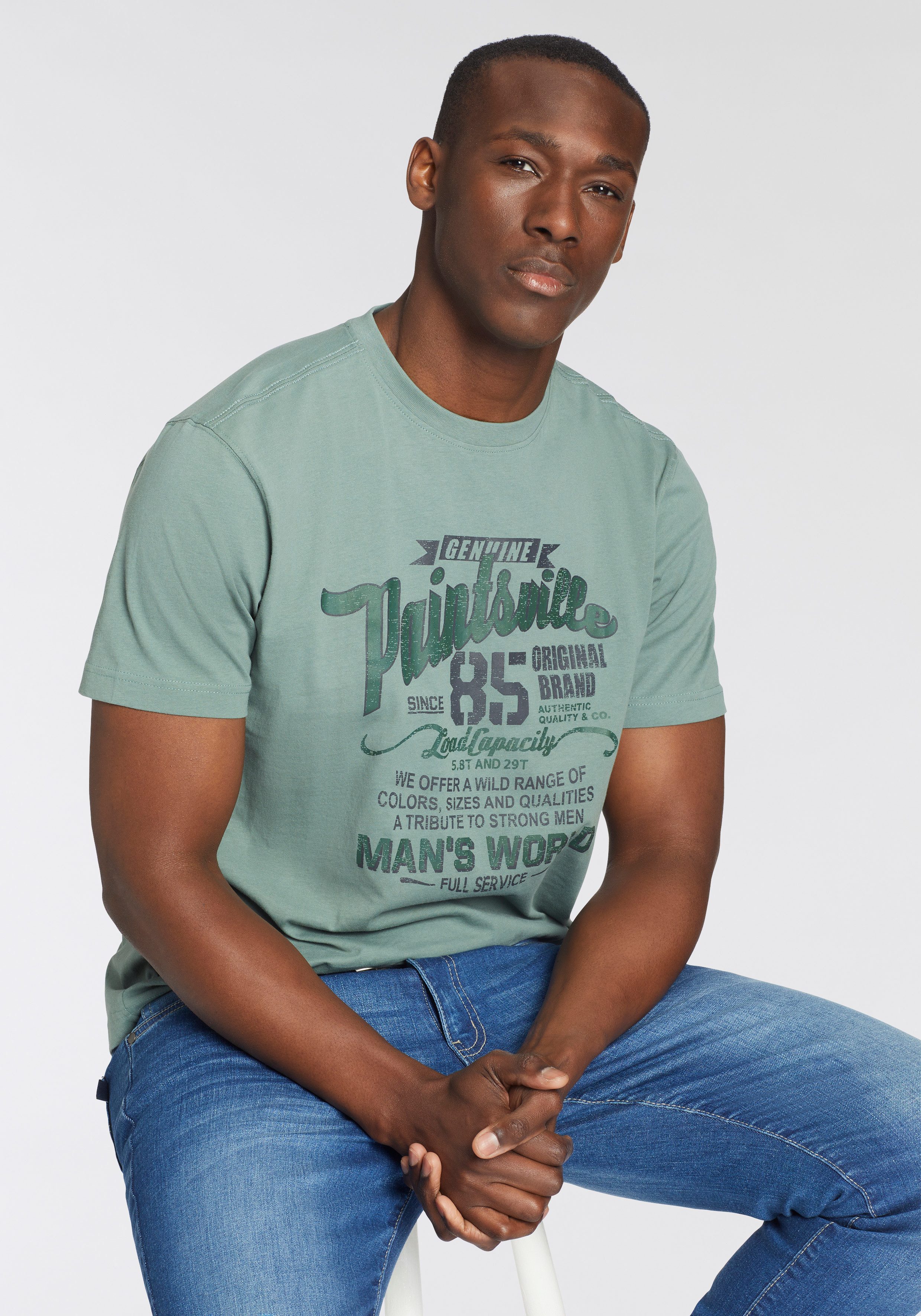 Man's World T-Shirt Kurzarm, mit stylischem günstig online kaufen