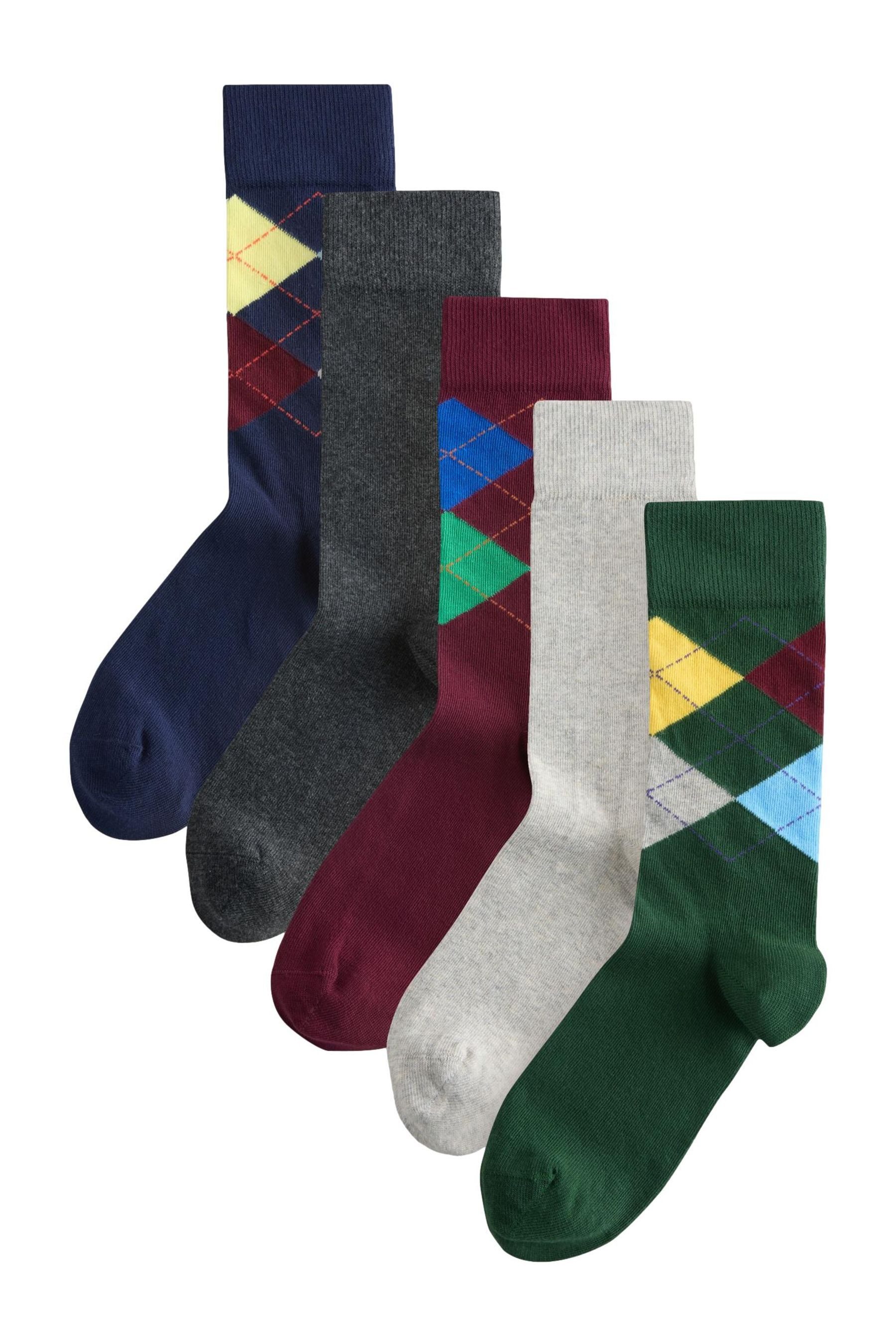 Kurzsocken Socken mit Streifenmuster, 5er-Pack