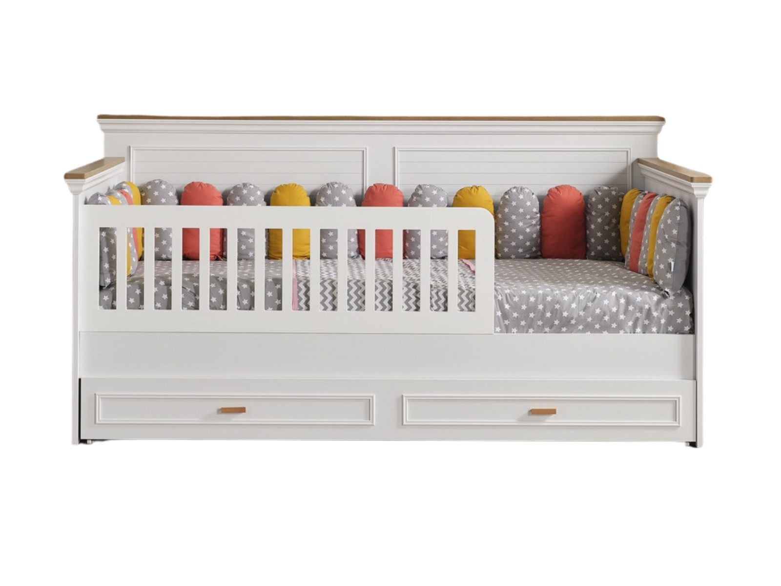 Villa Möbel Jugendzimmer-Set Liorfen, (Kinderzimmer-Set, 1-tlg., Kinderbett), mit Bett, Nachttisch und Schreibtisch