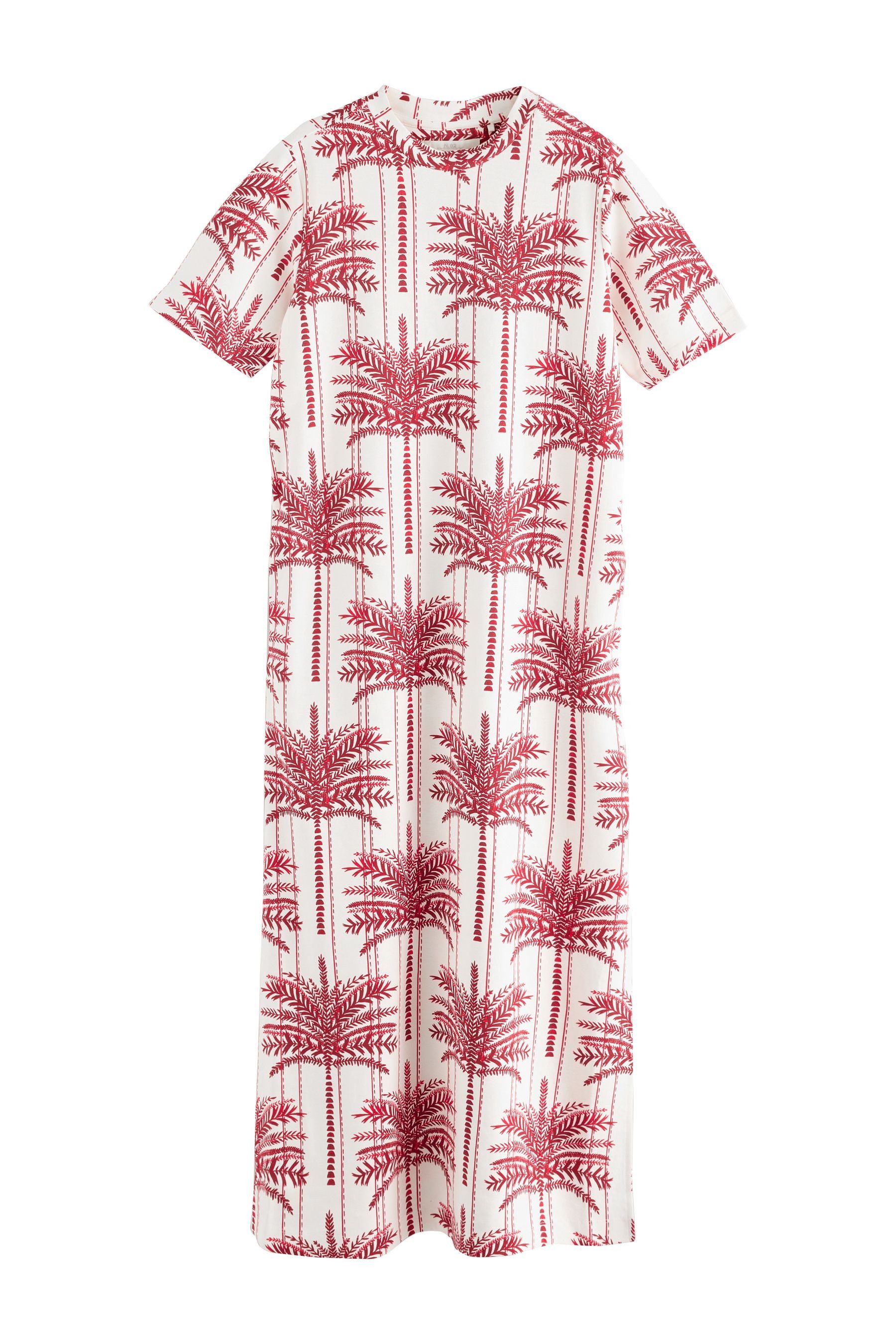 Next Maxikleid Schweres Maxi-T-Shirt-Kleid mit Flügelärmeln (1-tlg)