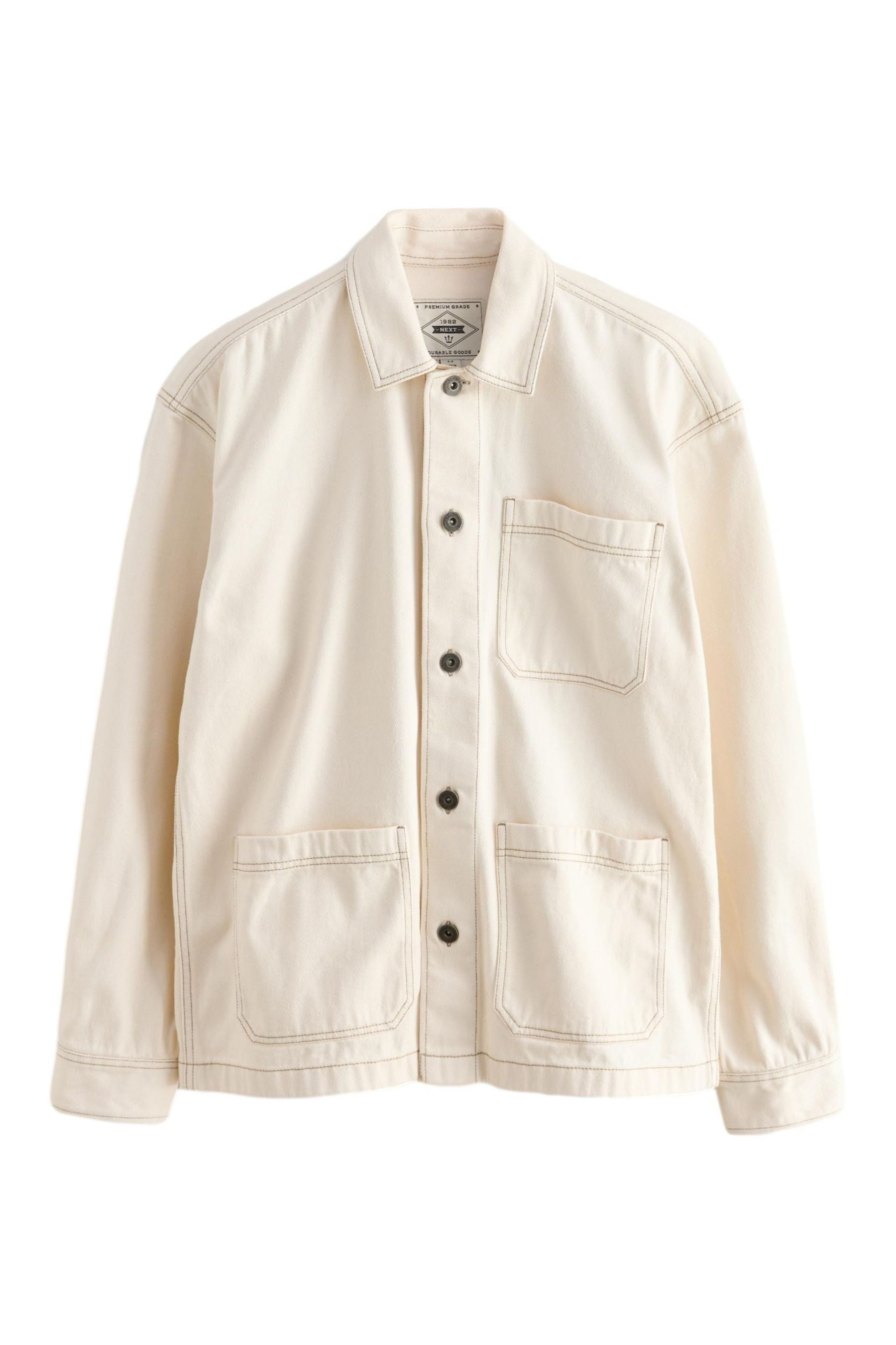 Hemdjacke Jeans-Hemdjacke Overshirt 100 % Baumwolle