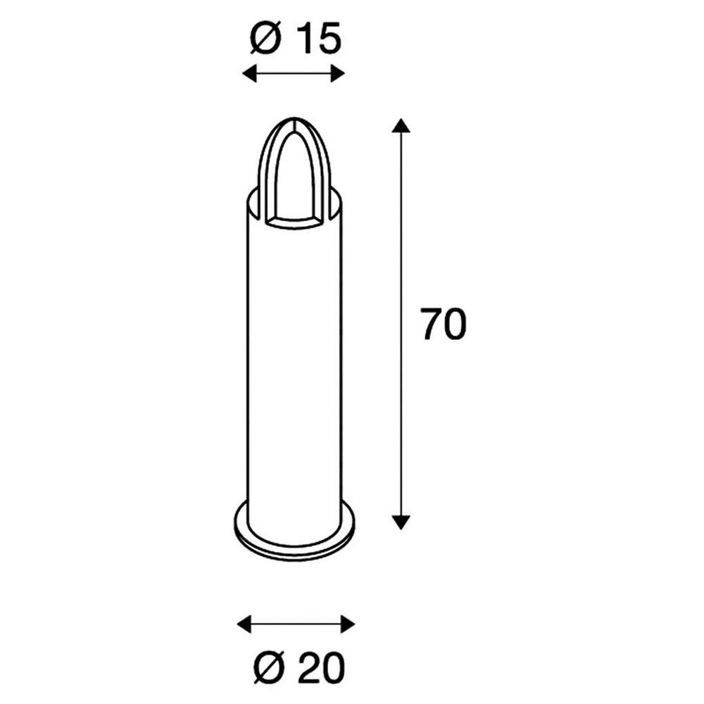 Wegeleuchte, Sockelleuchte Pollerleuchte, Wegleuchte enthalten: warmweiss, Rusty, 700 Angabe, Leuchtmittel Nein, E14, mm, Eisen Wegeleuchte SLV keine gerostet,