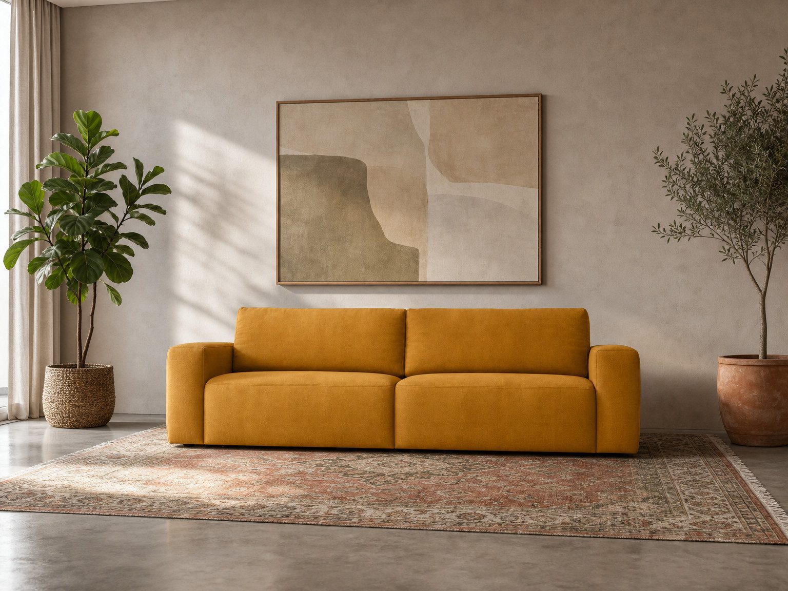 foamnova Big-Sofa Durham, B 284 cm, zwei Sitzplätze, Loungesofa, extra tiefe Sitzfläche 85 cm, ausladend und komfortbetont