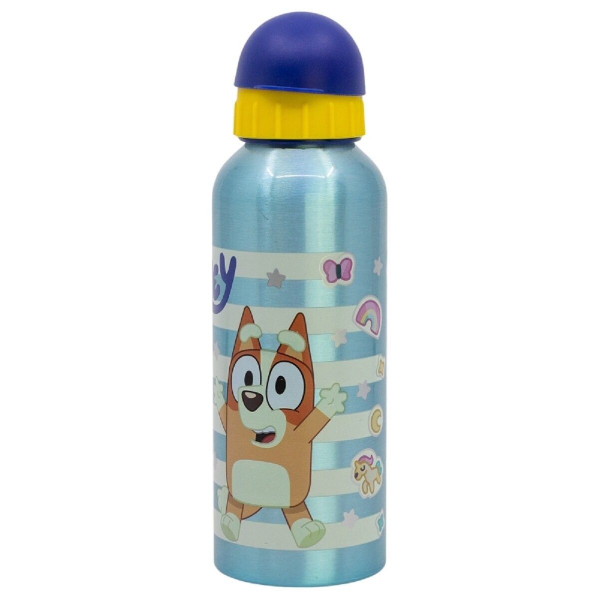 Bluey Trinkflasche Bluey Aluminium Trinkflasche 530ml Kinderflasche für Schule & Freizeit