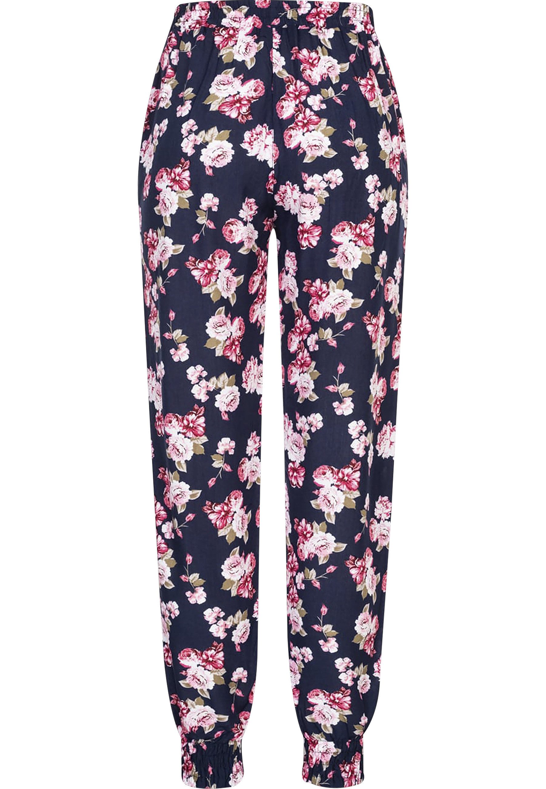 CLOUD 5IVE Stoffhose CLOUD 5IVE Viskose Hose mit Bündchen 2-Pockets & Blume günstig online kaufen