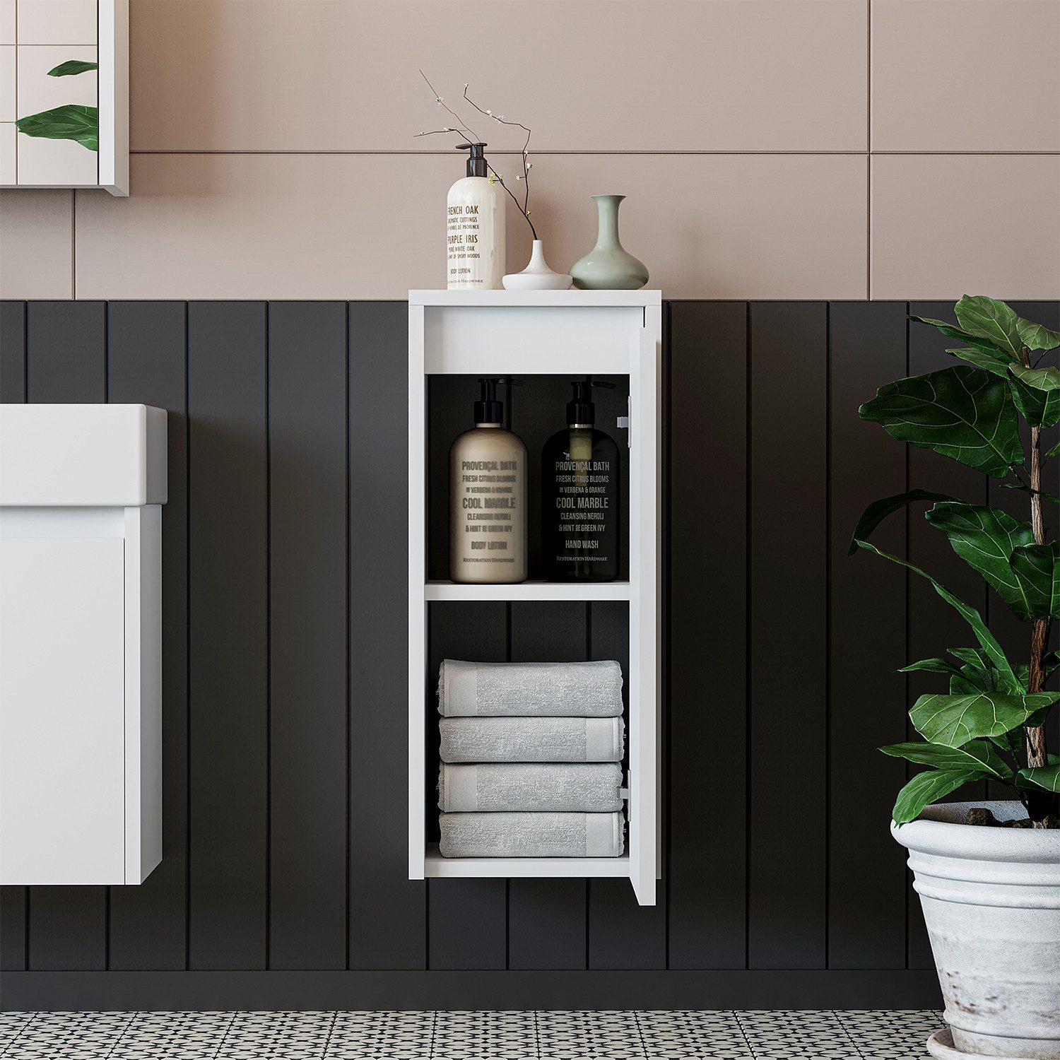 Roomart Badmöbel-Set LEO, (Badmöbelset Unterschrank mit günstig online kaufen