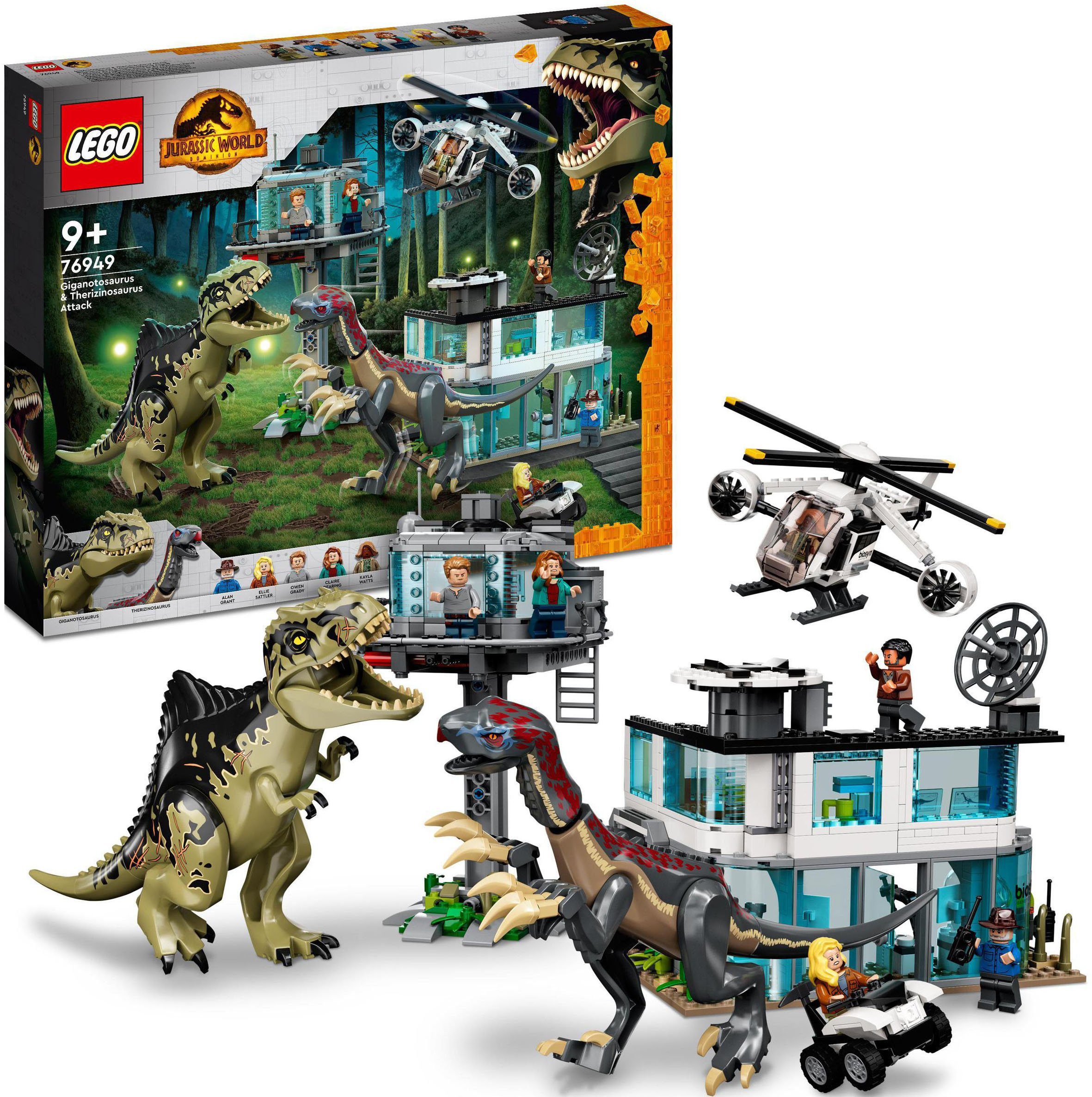 Konstruktionsspielsteine Therizinosaurus Angriff Europe LEGO® in & (76949), World, LEGO® St), Giganotosaurus (810 Jurassic Made