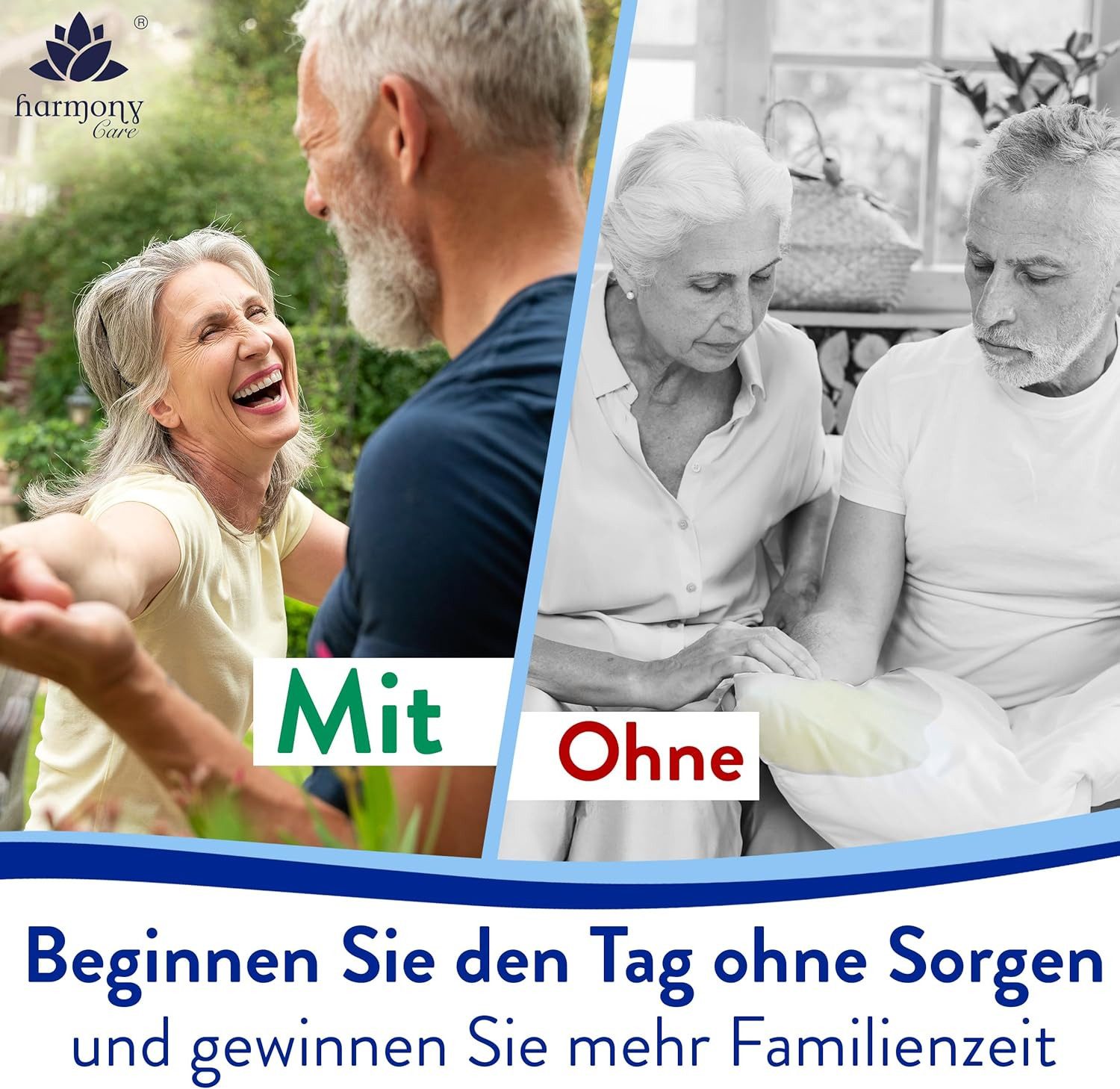 Inkontinenzauflage wasserdicht, Inkontinenzunterlage waschbar, Matratzenschoner Harmony Care, Matratzenschutz, wasserdichte Betteinlage mit Anti-Rutsch Noppen – Bild 4 von 5