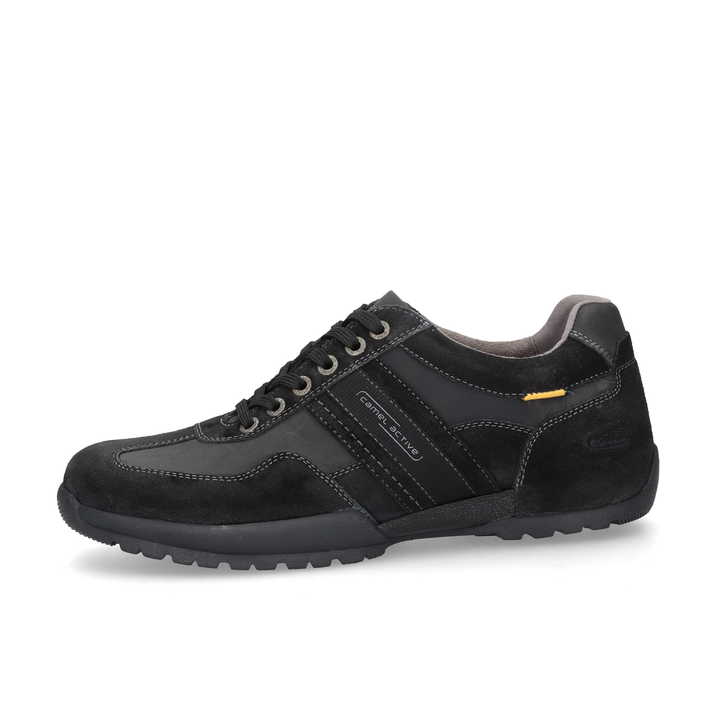 camel active Low Cut Split/Synthetic SCHWARZ Schnürschuh