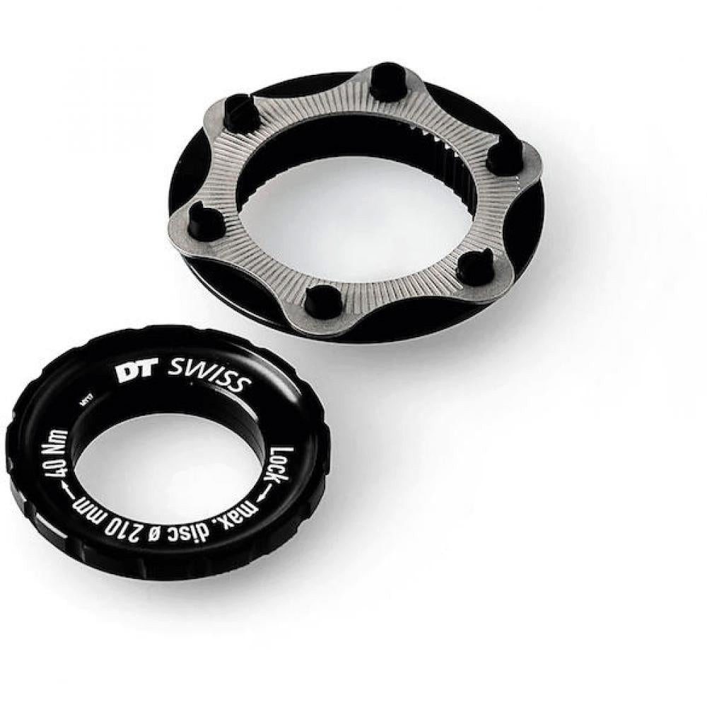 DT Swiss Scheibenbremssattel DT Swiss Adapter Centerlock auf 6-Loch - 44g Aluminium für Rennrad & G