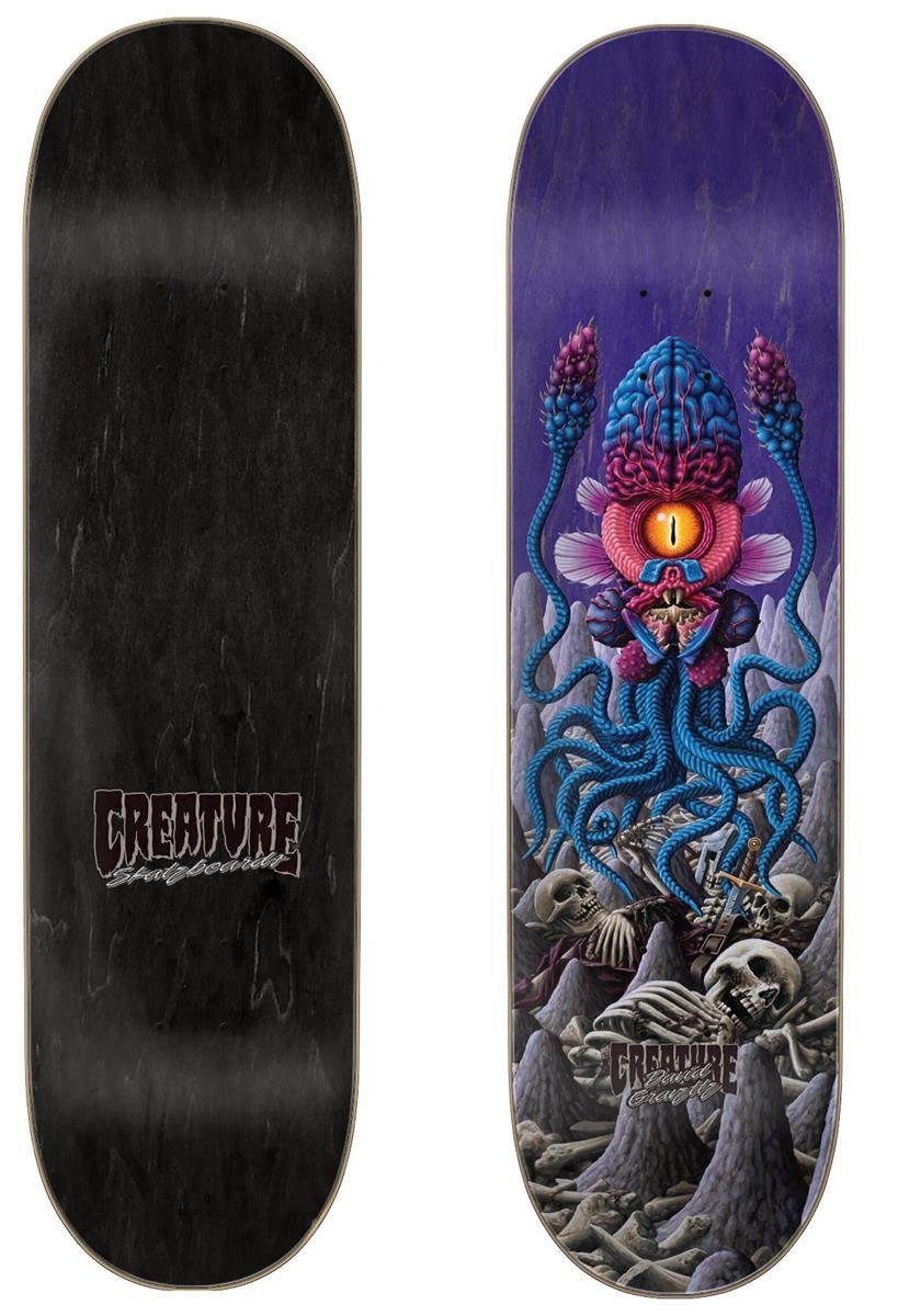 Creature Skateboard Skateboard-Deck Gravette Caverns 32'' 8,375'' Lila Creature x