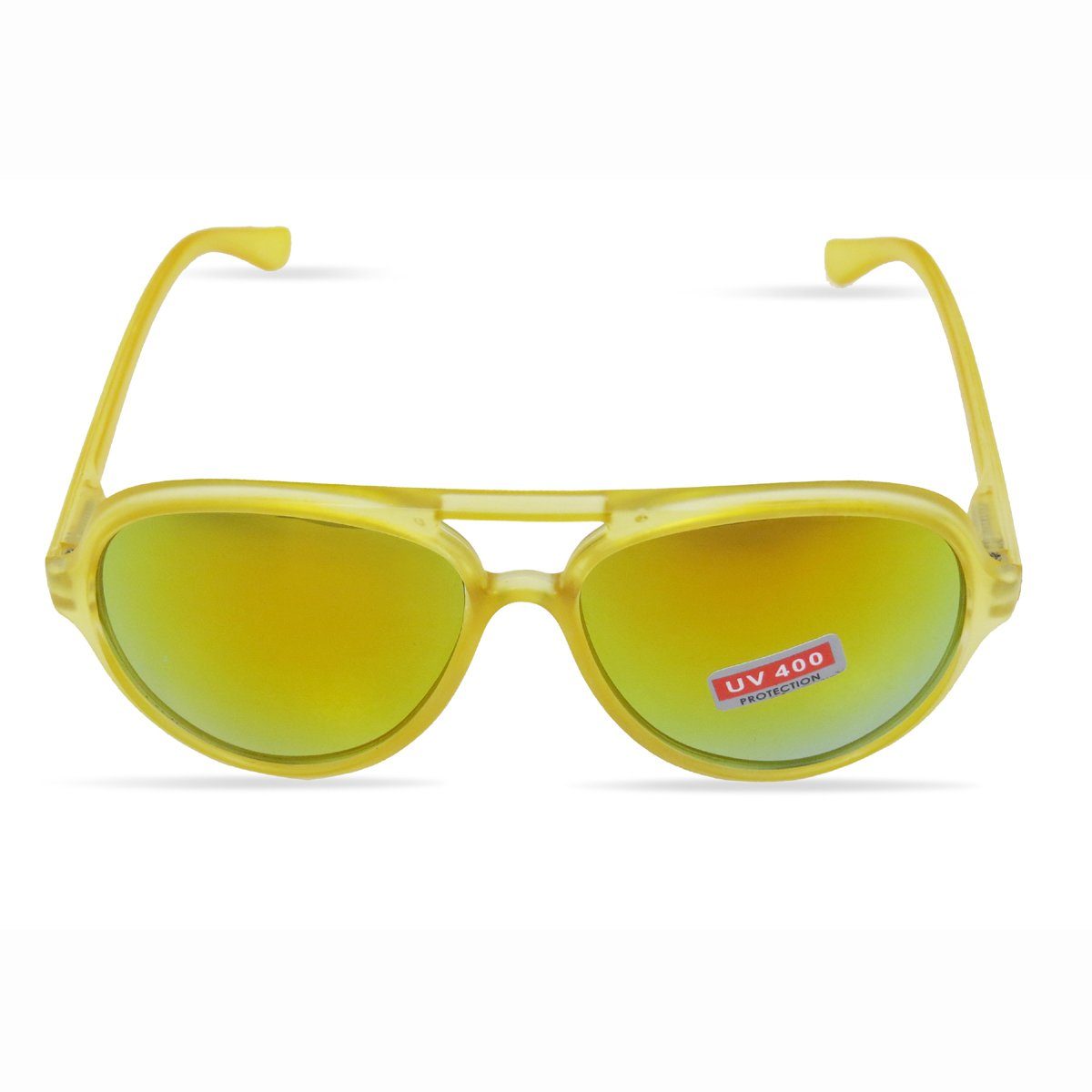 Sonia Originelli Sonnenbrille Sonnenbrille Modern Verspiegelt Brille Party Onesize gelb | Sonnenbrillen