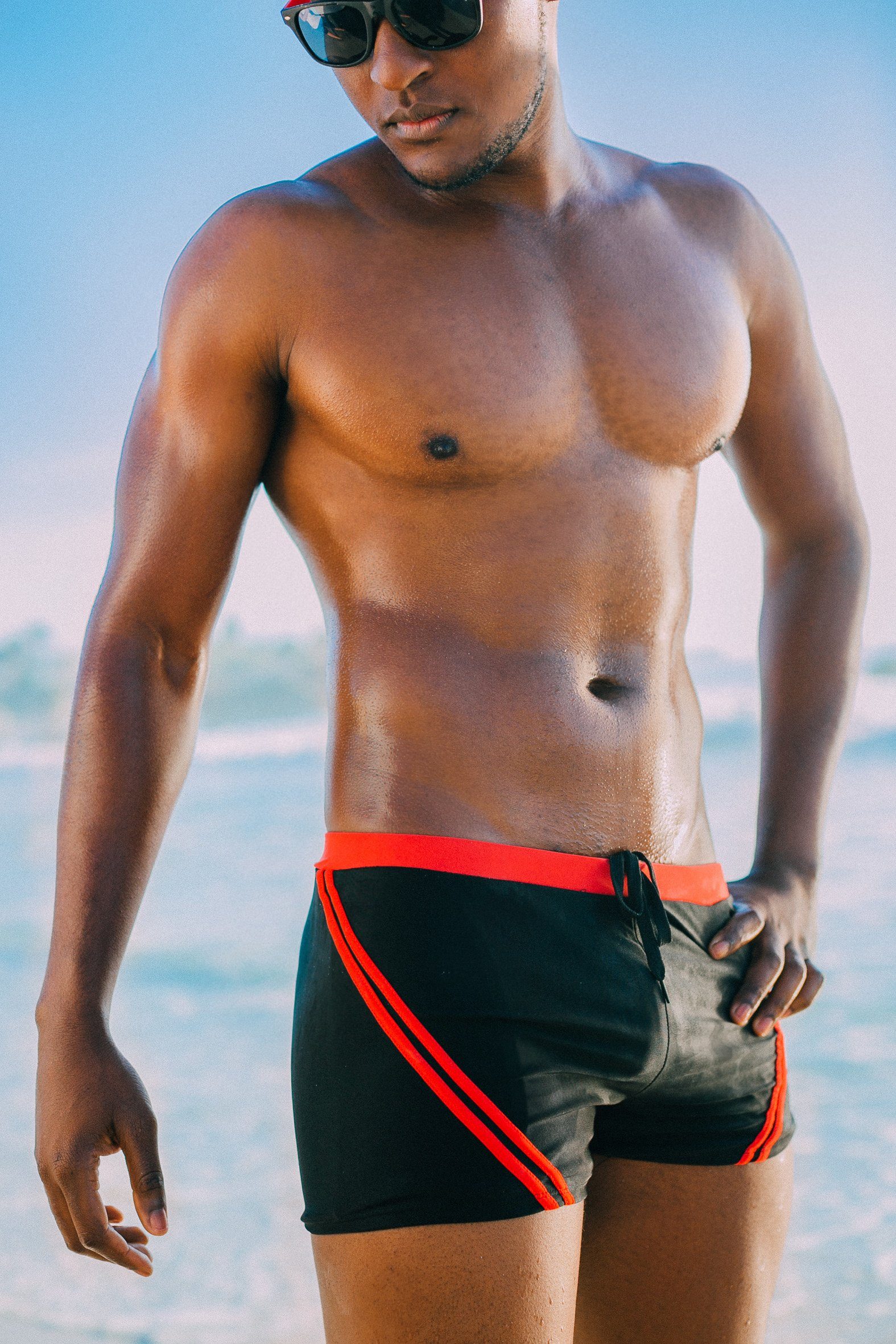 Luvanni Boxer-Badehose Badehose Herren Schnelltrocknende Beachshorts Badesh günstig online kaufen