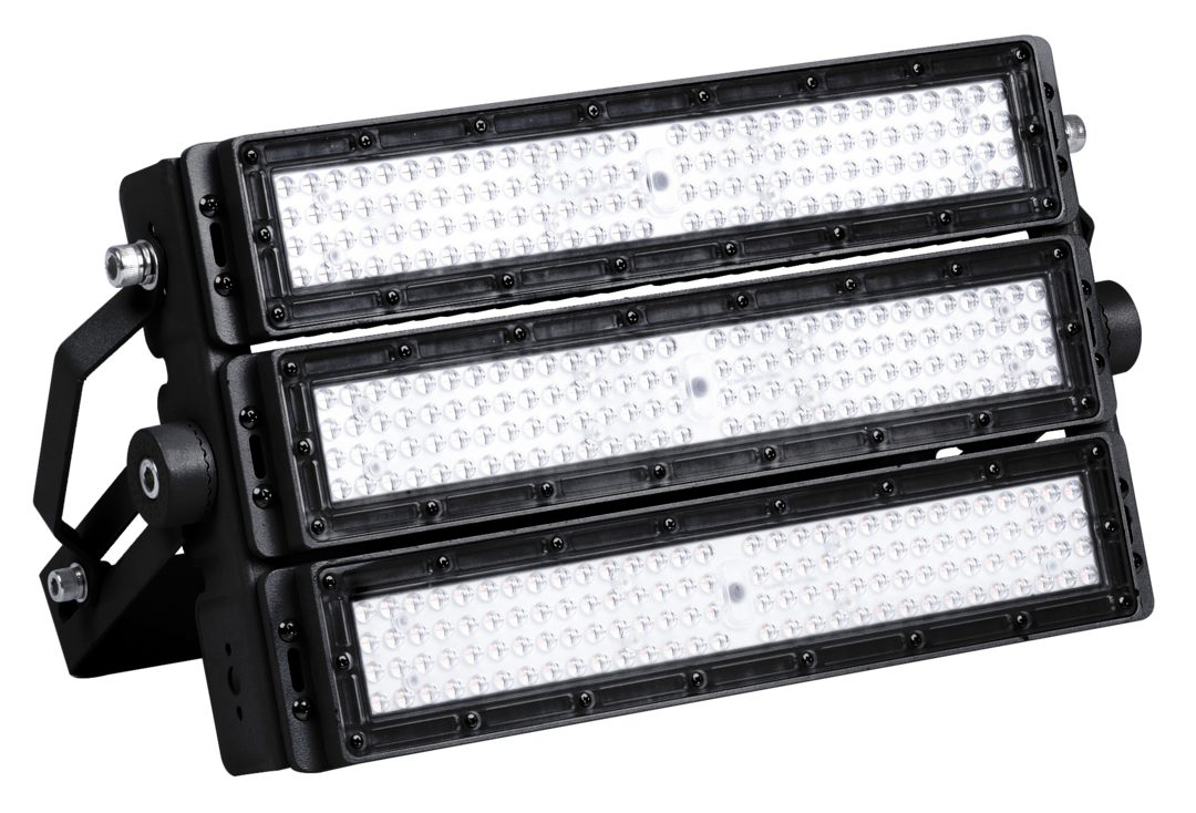 ENOVALITE LED Flutlichtstrahler Profi Stadion Fluter, 300 W, 5000 K (neutralweiß), 39000 lm, IP66, LED fest integriert, neutralweiß, LUMILEDS LEDs, Meanwell Netzteil