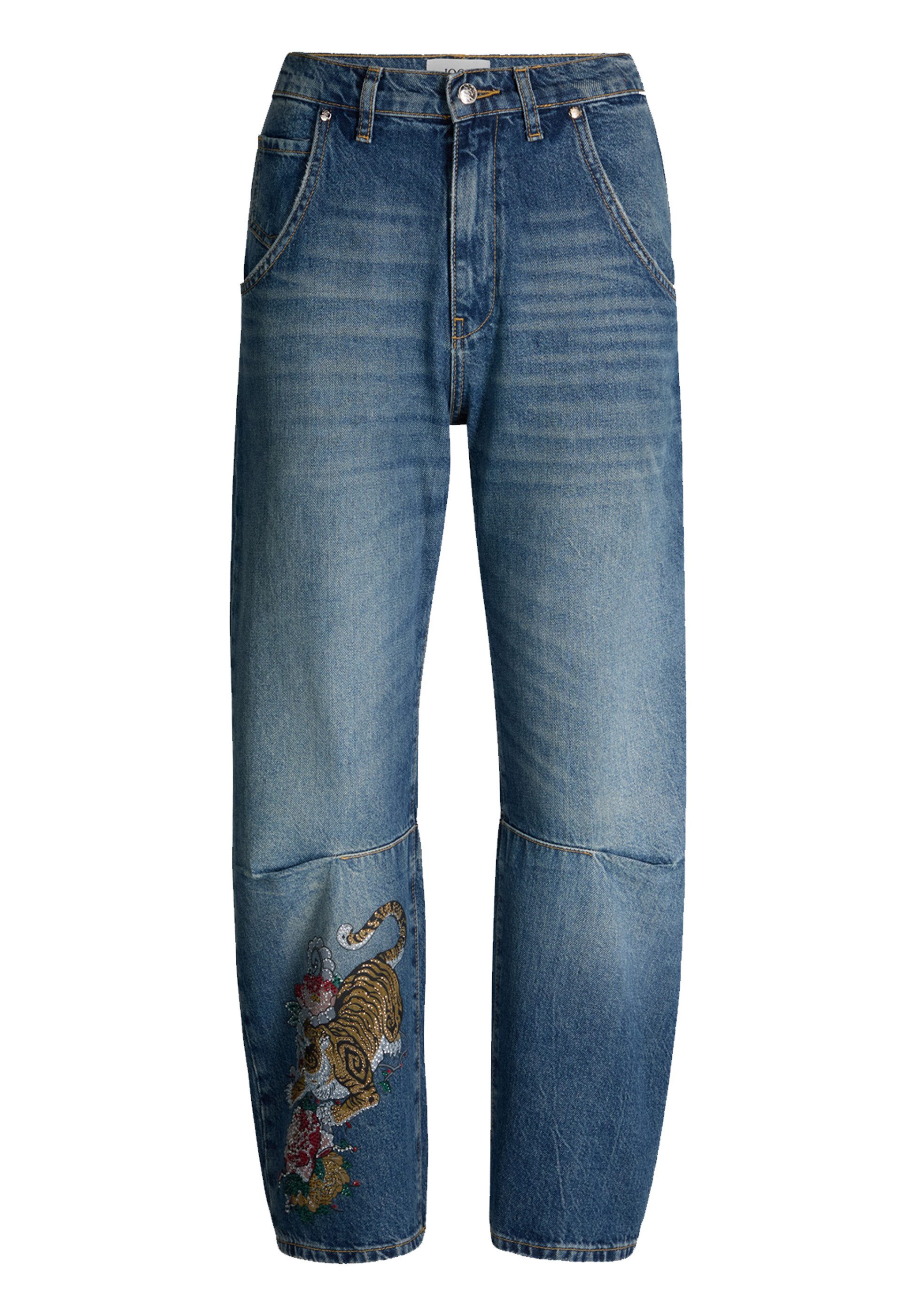 Joop Jeans 5-Pocket-Jeans Elsa mit Animal-Print-Detail (1-tlg)