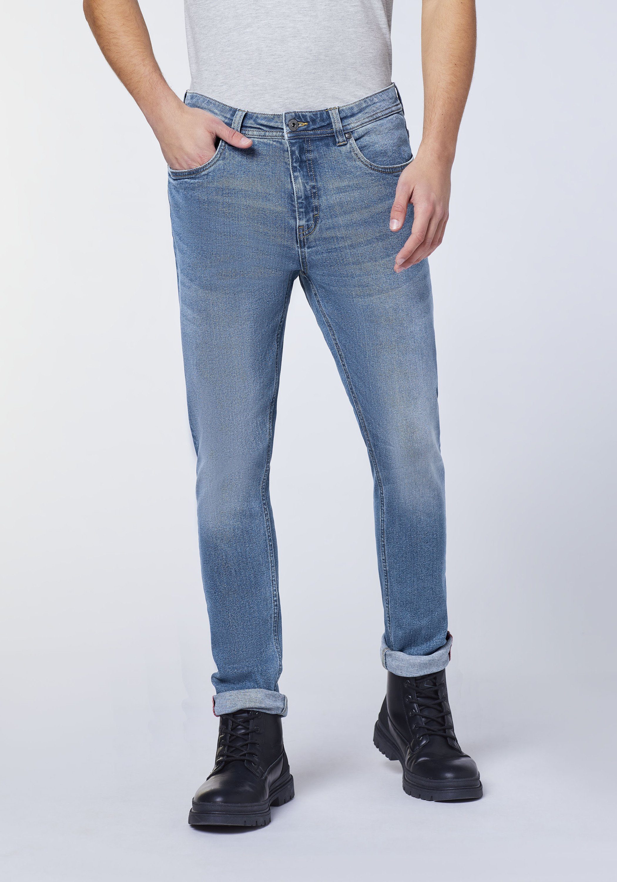 JZ & Co Waschung mit Dark 48 5-Pocket-Jeans Blue leichter