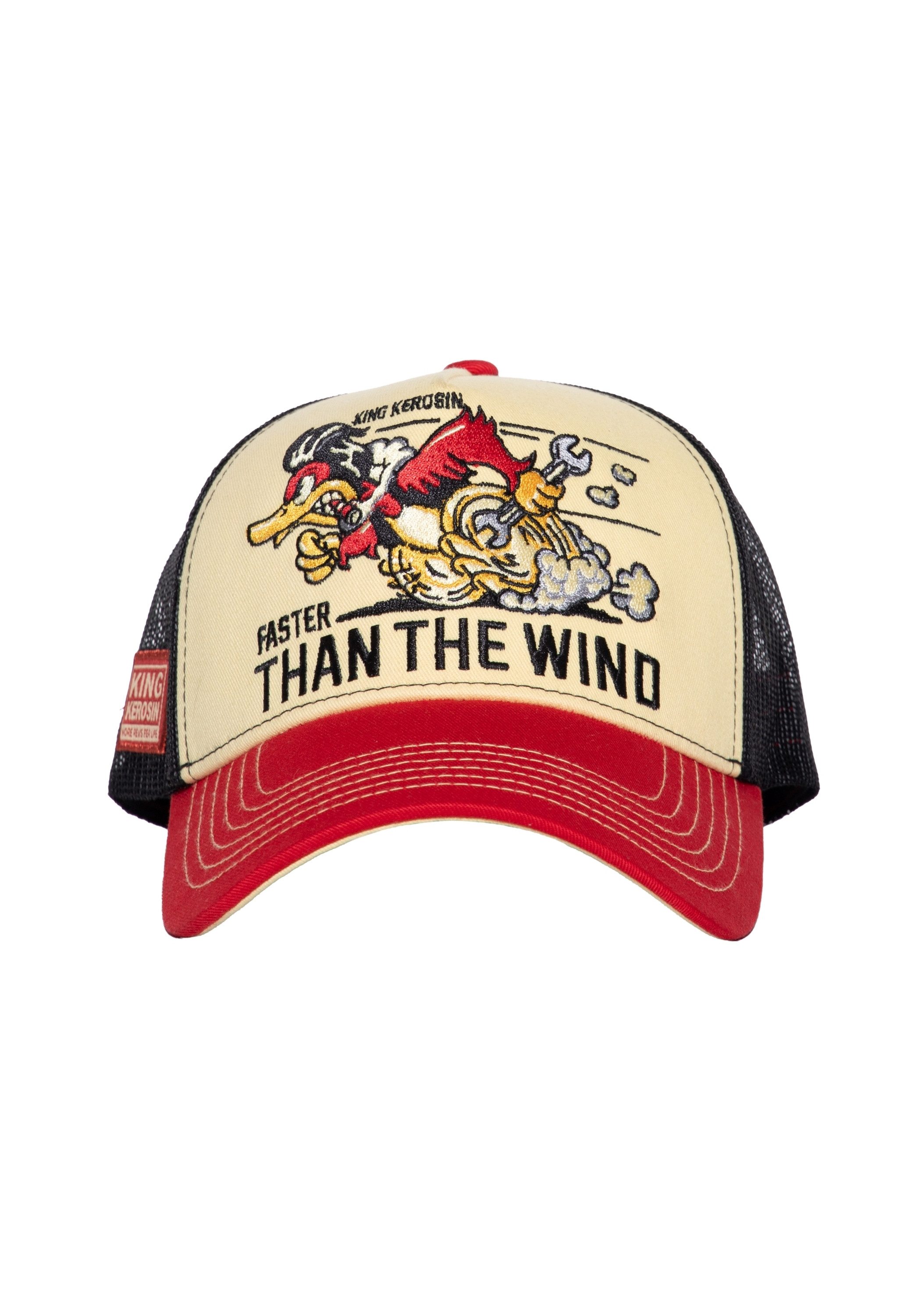KingKerosin Trucker Cap Faster Than The Wind (1-St) mit großer Stickerei