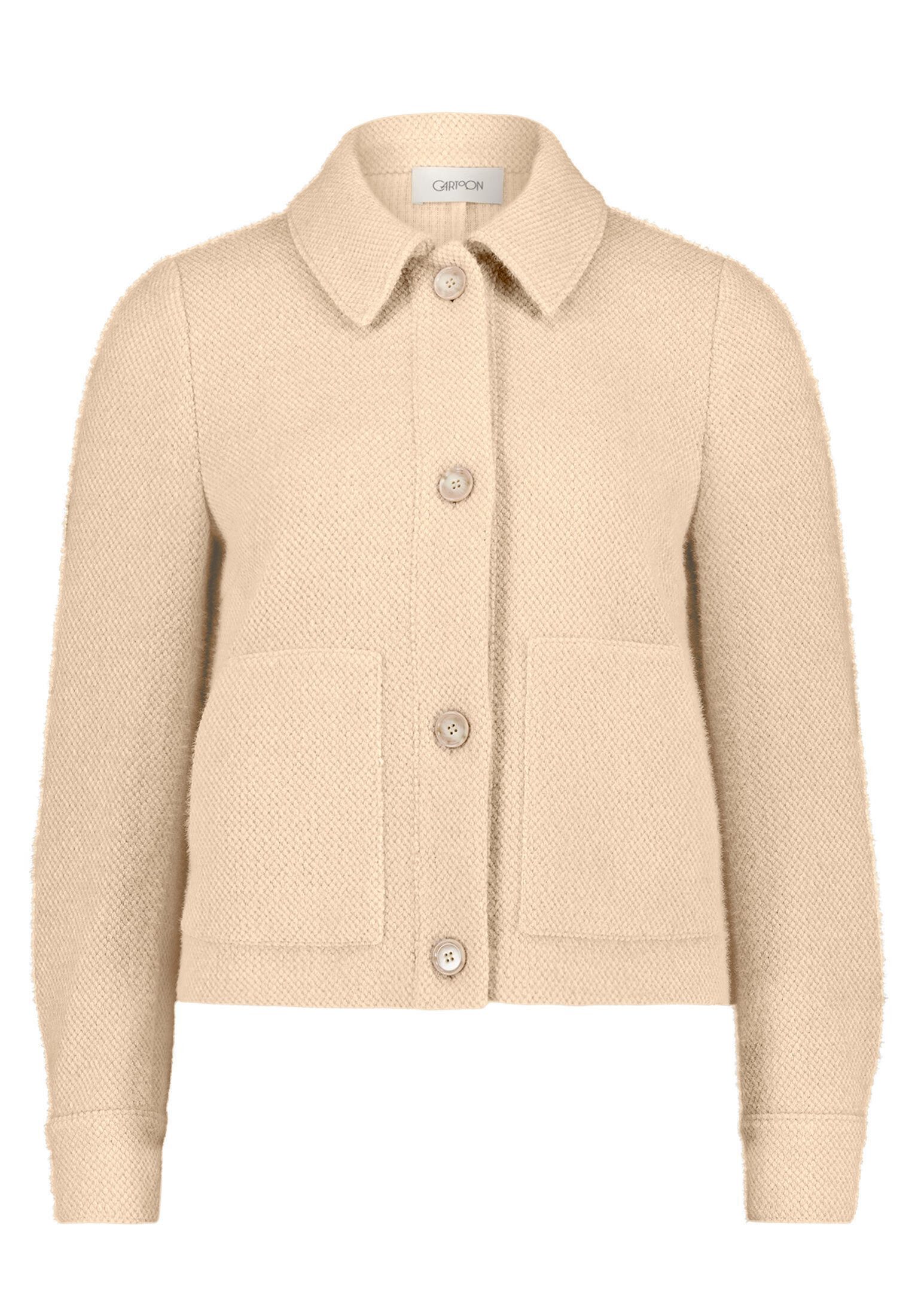 Cartoon Jackenblazer Damen mit aufgesetzten Taschen