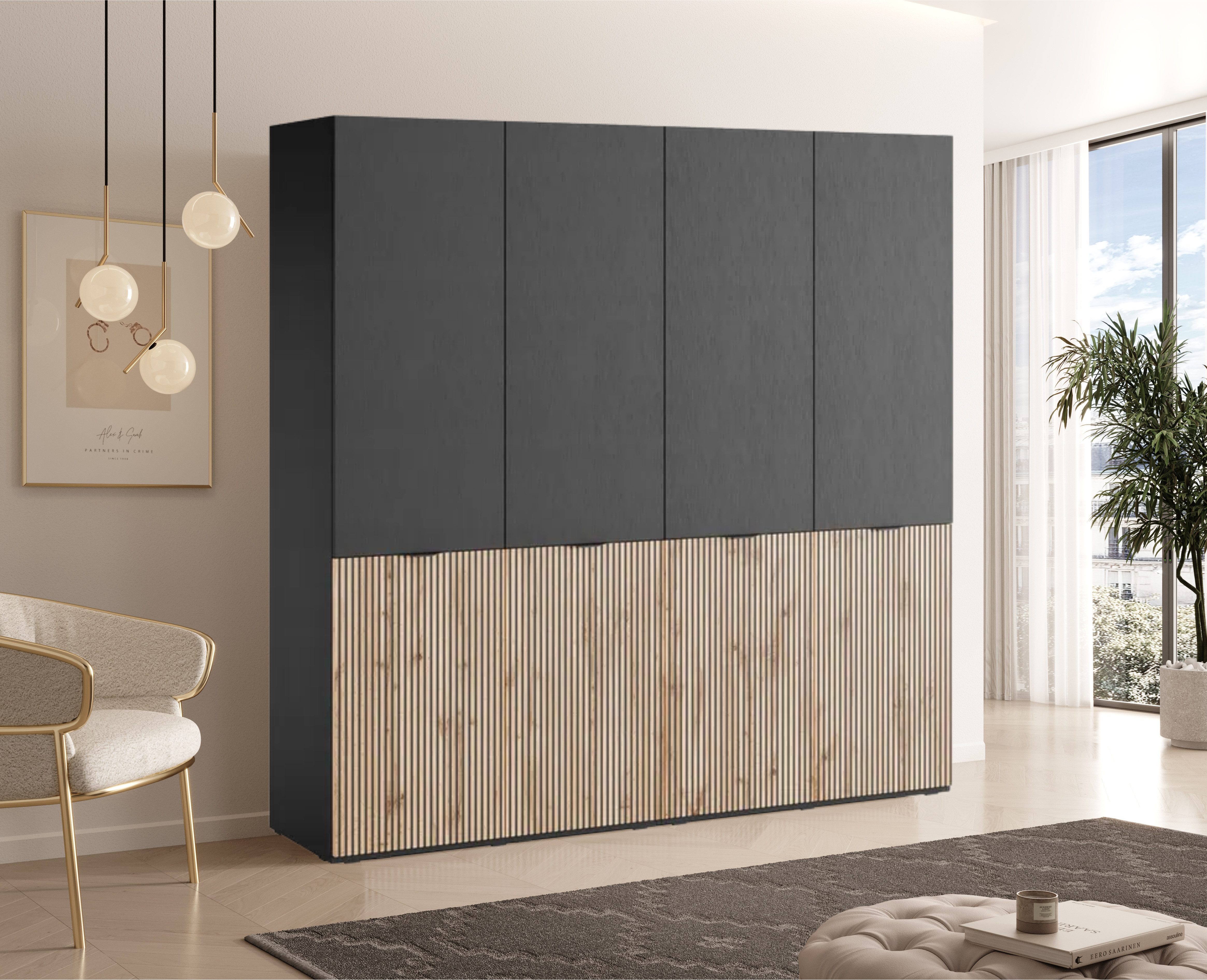 MOEBLO Drehtürenschrank MINEWRA NOVA 200 (4 günstig online kaufen