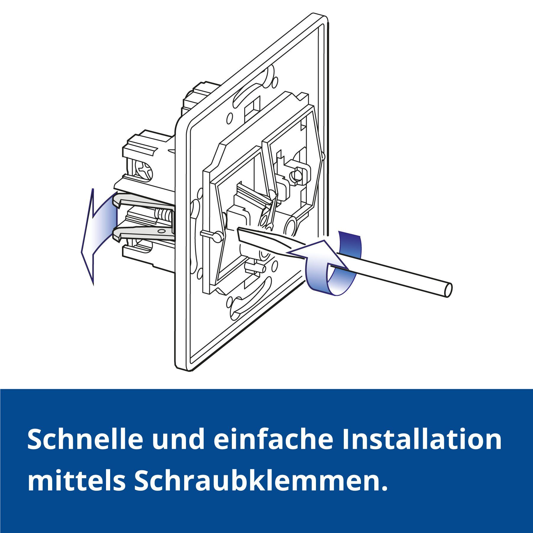 Aling Conel Unterputz-Steckdose 20erSet Schutzkontakt Steckdose inkl.Rahmen (komplett), Packung, VDE-zertifiziert