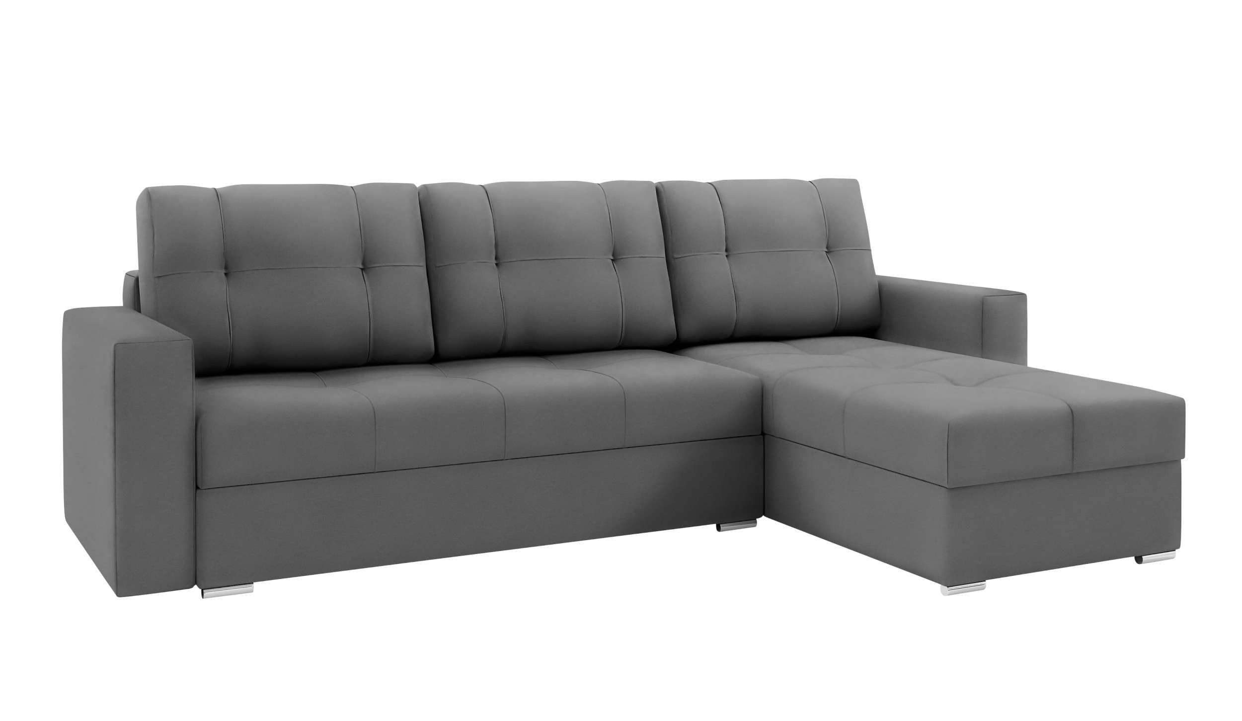Adelina, Design Sitzkomfort, mit Modern Bettkasten, Sofa, Bettfunktion, L-Form, Stylefy Ecksofa mit Eckcouch,
