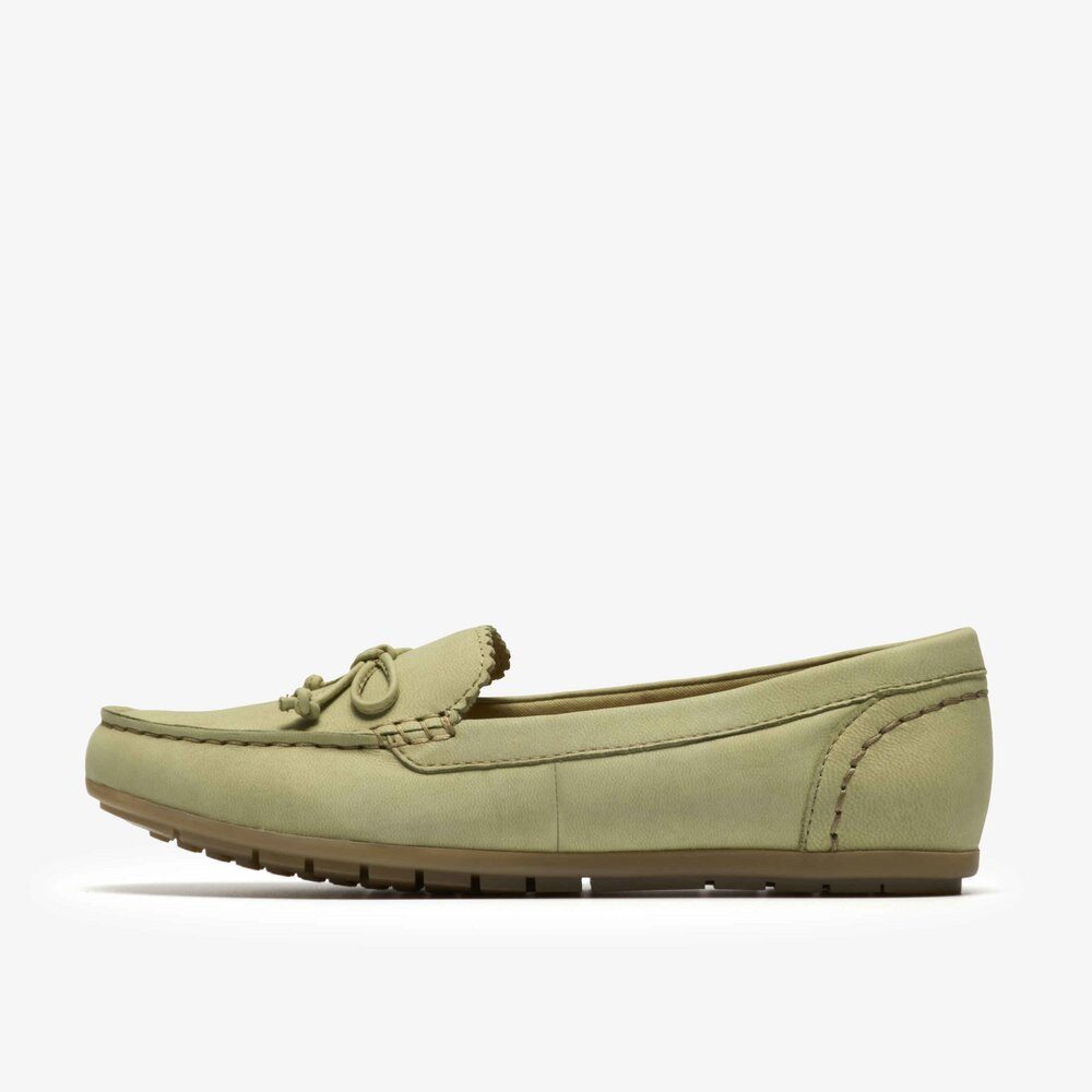 Clarks Clarks - Elliotte Sail Sage Nubuck - Grün Slipper