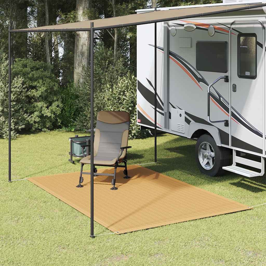 vidaXL Zeltteppiche, Zeltteppich Sandfarbe 250x300 cm HDPE