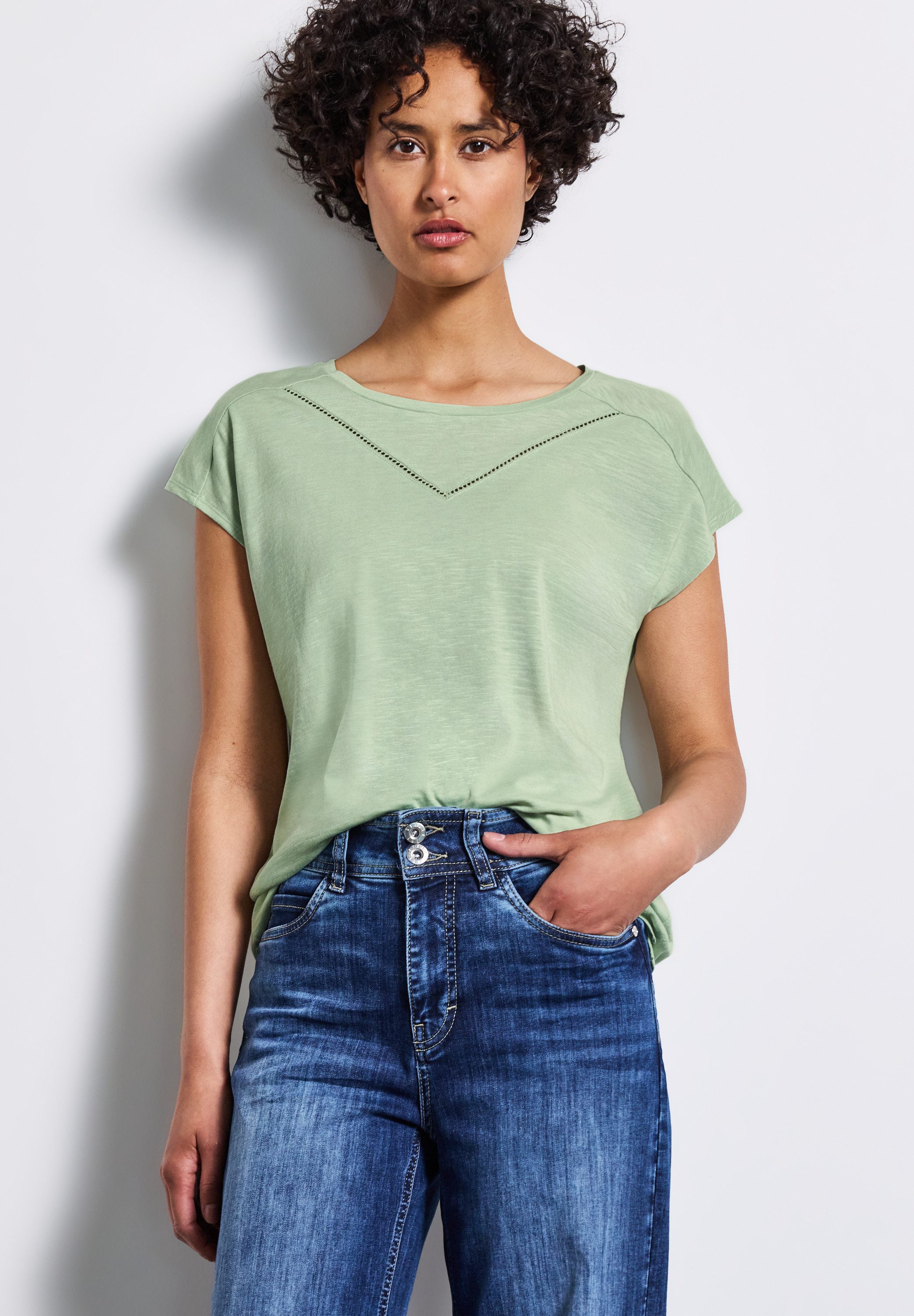 STREET ONE Shirttop mit Deko-Tape