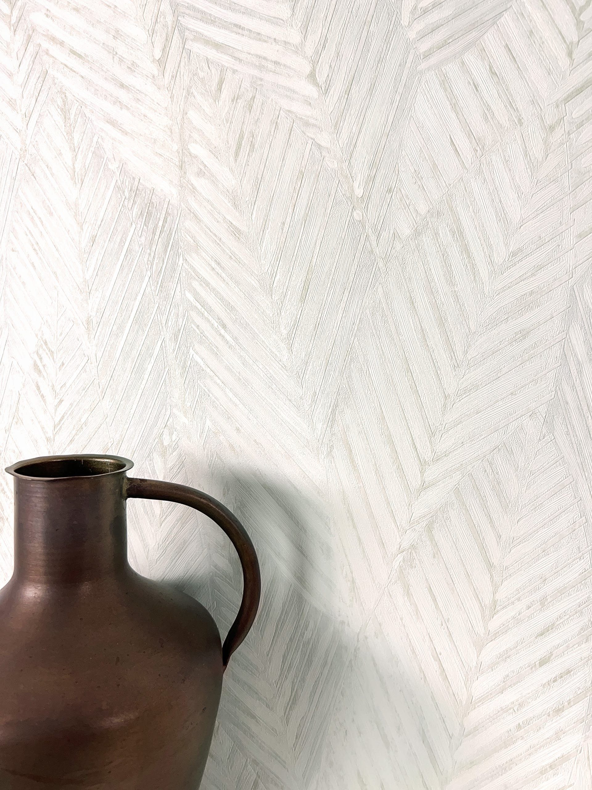 Newroom Vliestapete, Creme Tapete Modern Dschungel günstig online kaufen