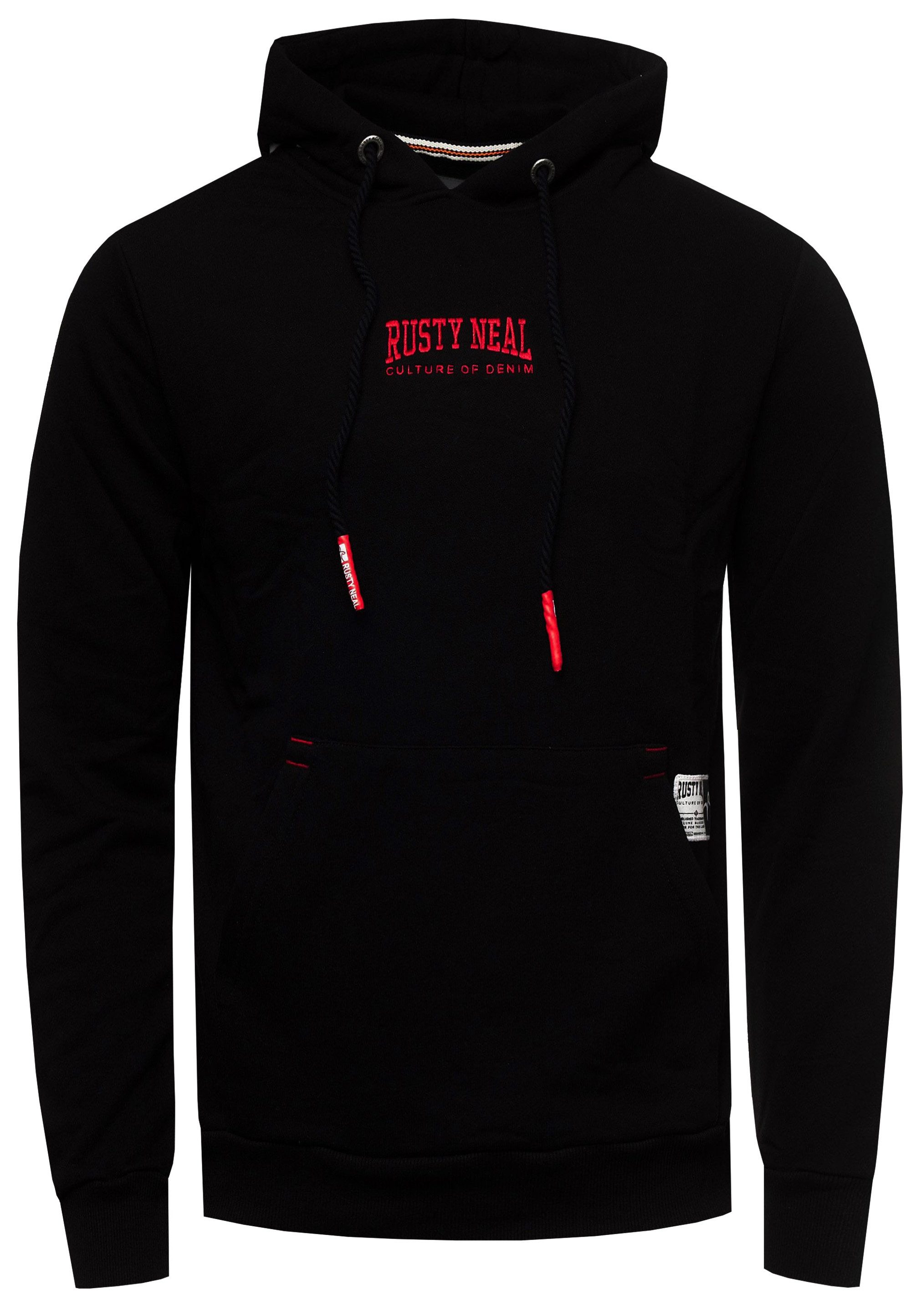 Rusty Neal Kapuzensweatshirt mit lässiger Kängurutasche