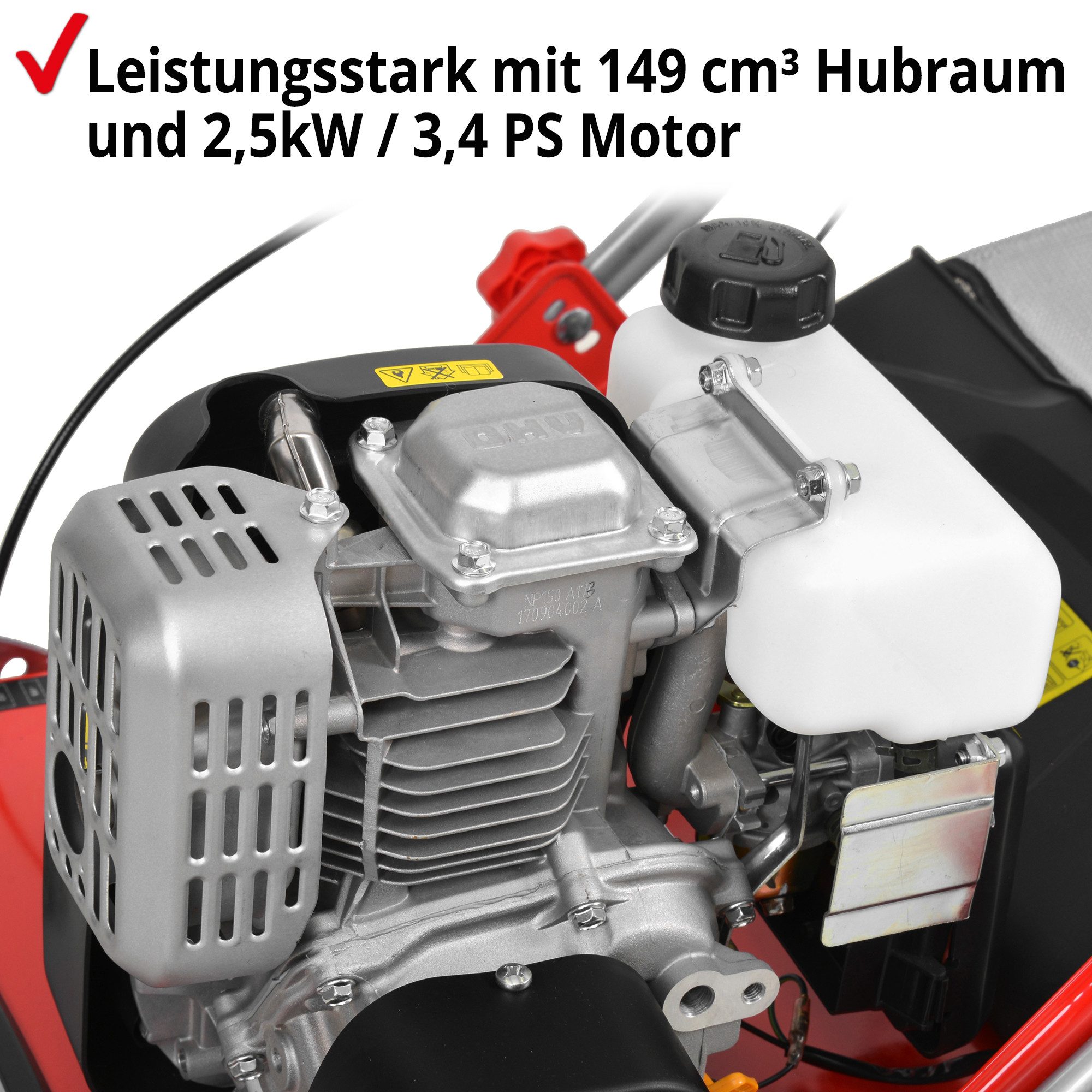 Hecht Benzin-Vertikutierer / Lüfter 5641 2in1 mit 5,5 PS, 40,00 cm Arbeitsbreite, 18 Messer, 24 Federkrallen, Stahlgehäuse