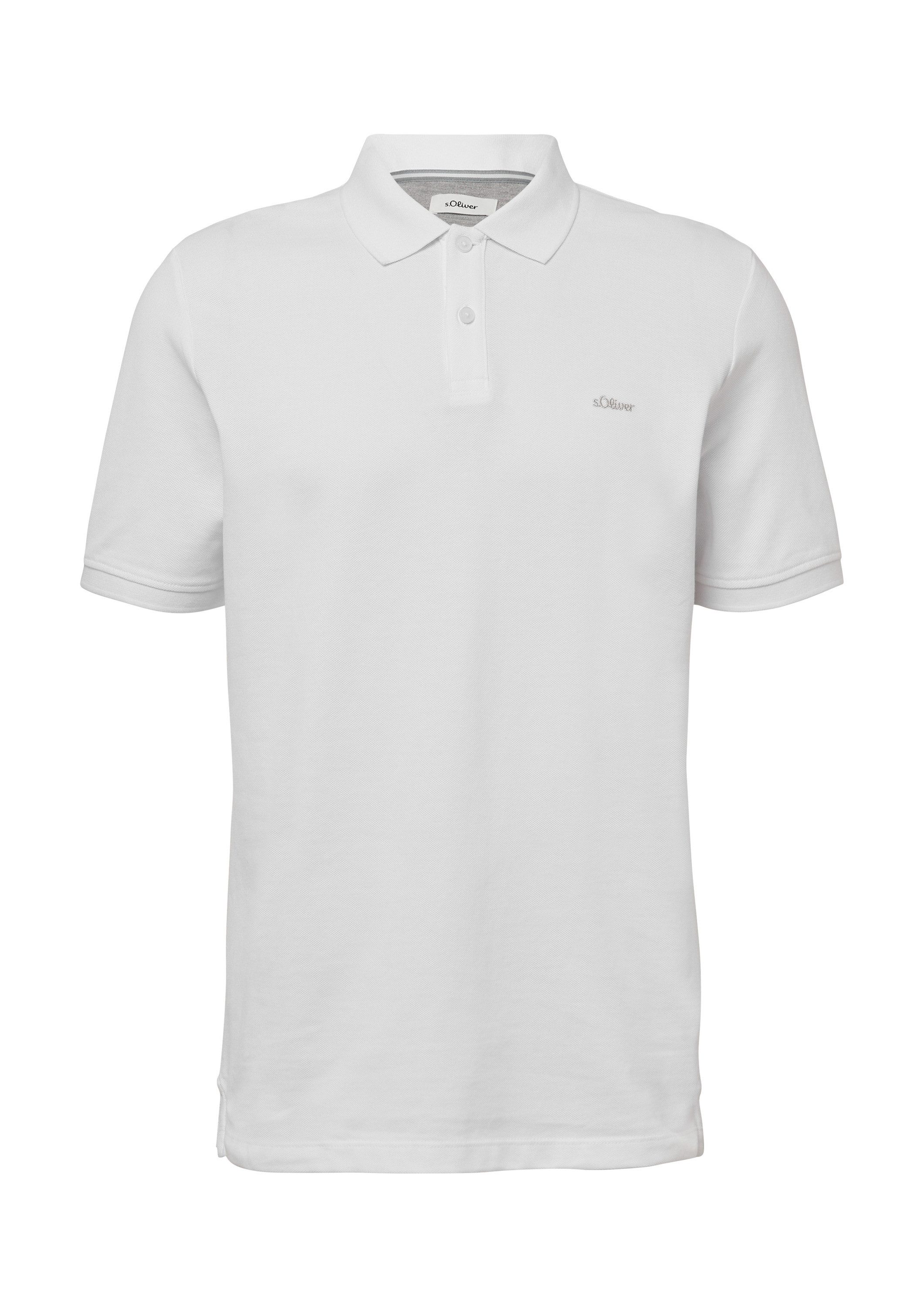 s.Oliver Kurzarmshirt Polo-Shirt Poloshirt aus Baumwollpiqué günstig online kaufen