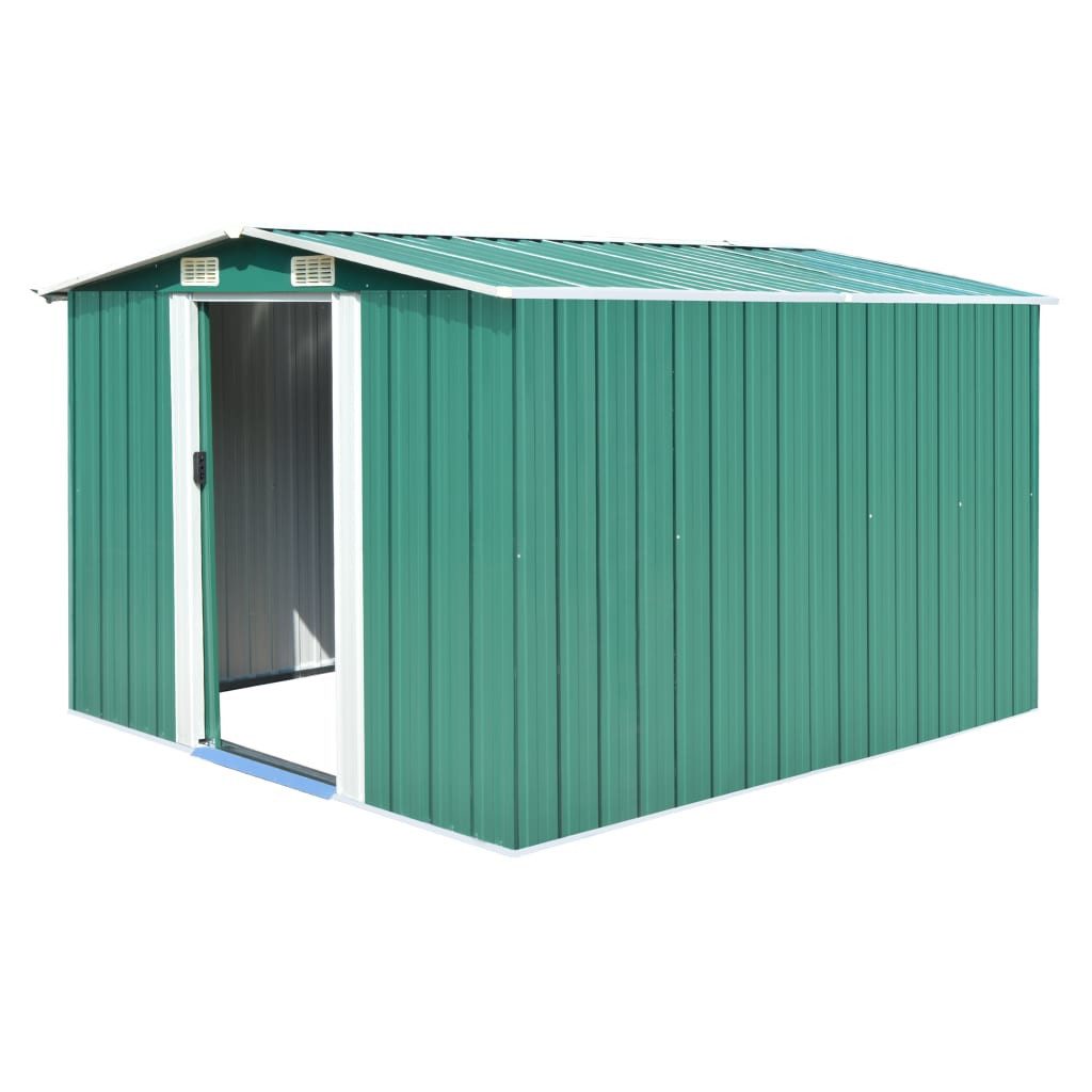 vidaXL Garten-Geräteschrank Geräteschuppen 257298178 cm Metall Grün