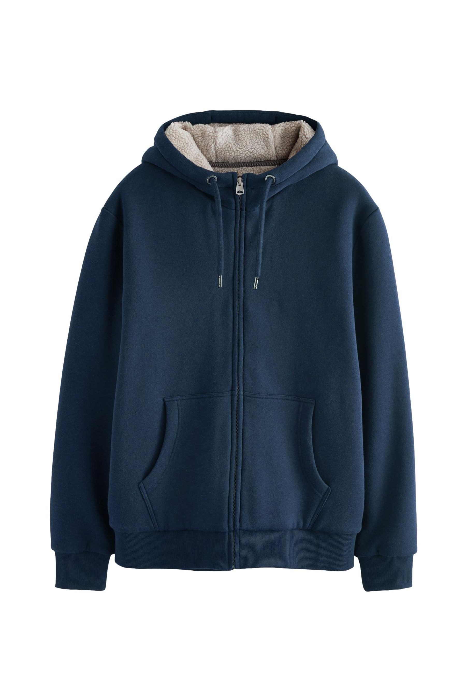 Kapuzenfleecejacke Teddyfell-Kapuzenjacke mit Reißverschluss