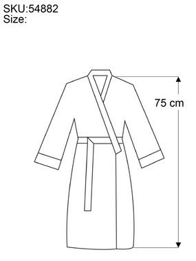 Guru-Shop Kimono Kurzer Kimono, Boho Cardigan, offener Baumwoll.., alternative Bekleidung