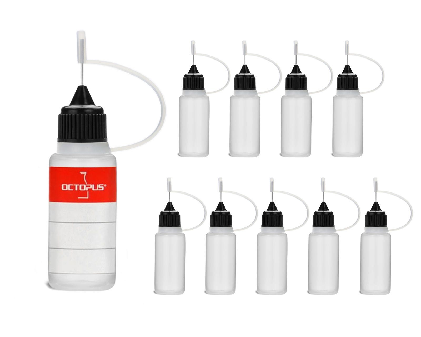 Plastikflaschen mit Nadelkappe (10 OCTOPUS Tropfverschluss LDPE, St) G14, 10 Kanister ml 10 aus